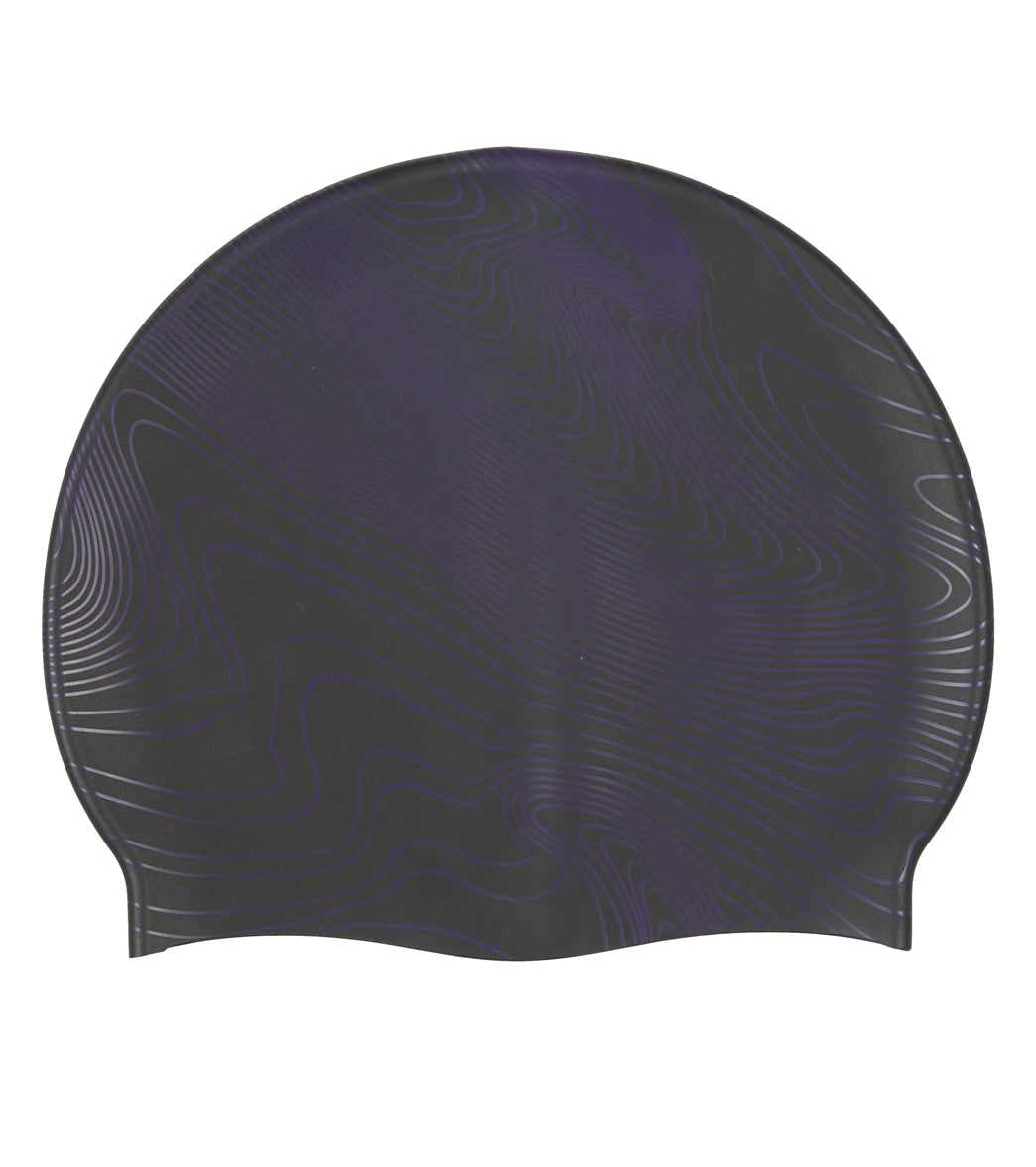 Sporti Sonar Waves Silicone Swim Cap