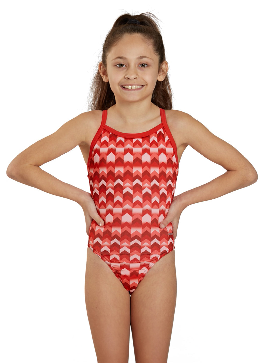 Sporti HydroLast Arrowhead Thin Strap One Piece Swimsuit (22-40)