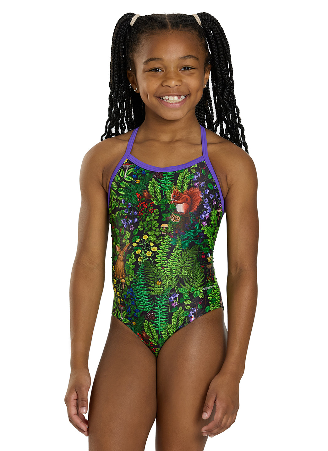  Sporti Forest Hideaway Thin Strap One Piece Swimsuit (22-44)