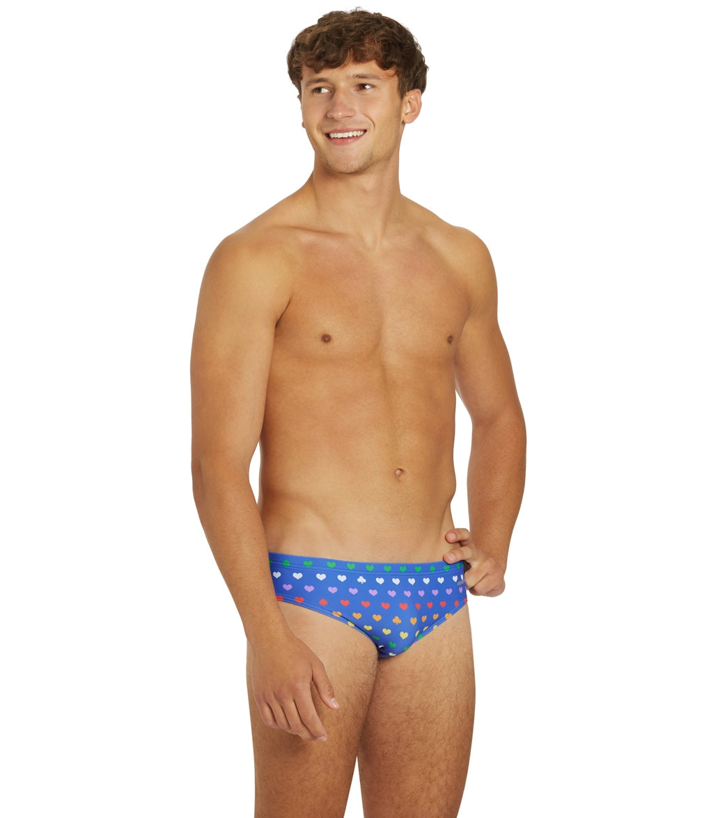  Sporti Rainbow Heart Brief Swimsuit