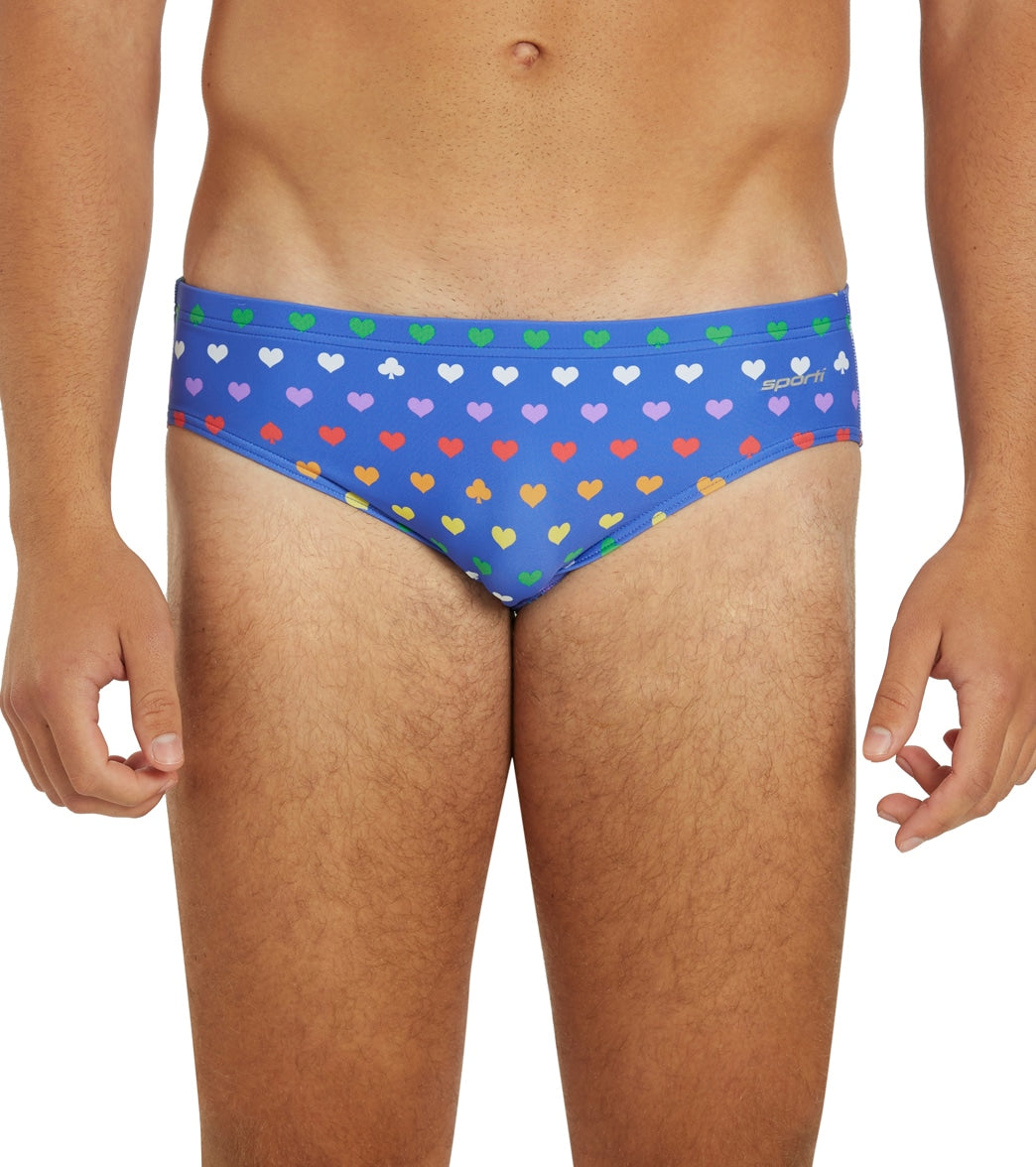  Sporti Rainbow Heart Brief Swimsuit