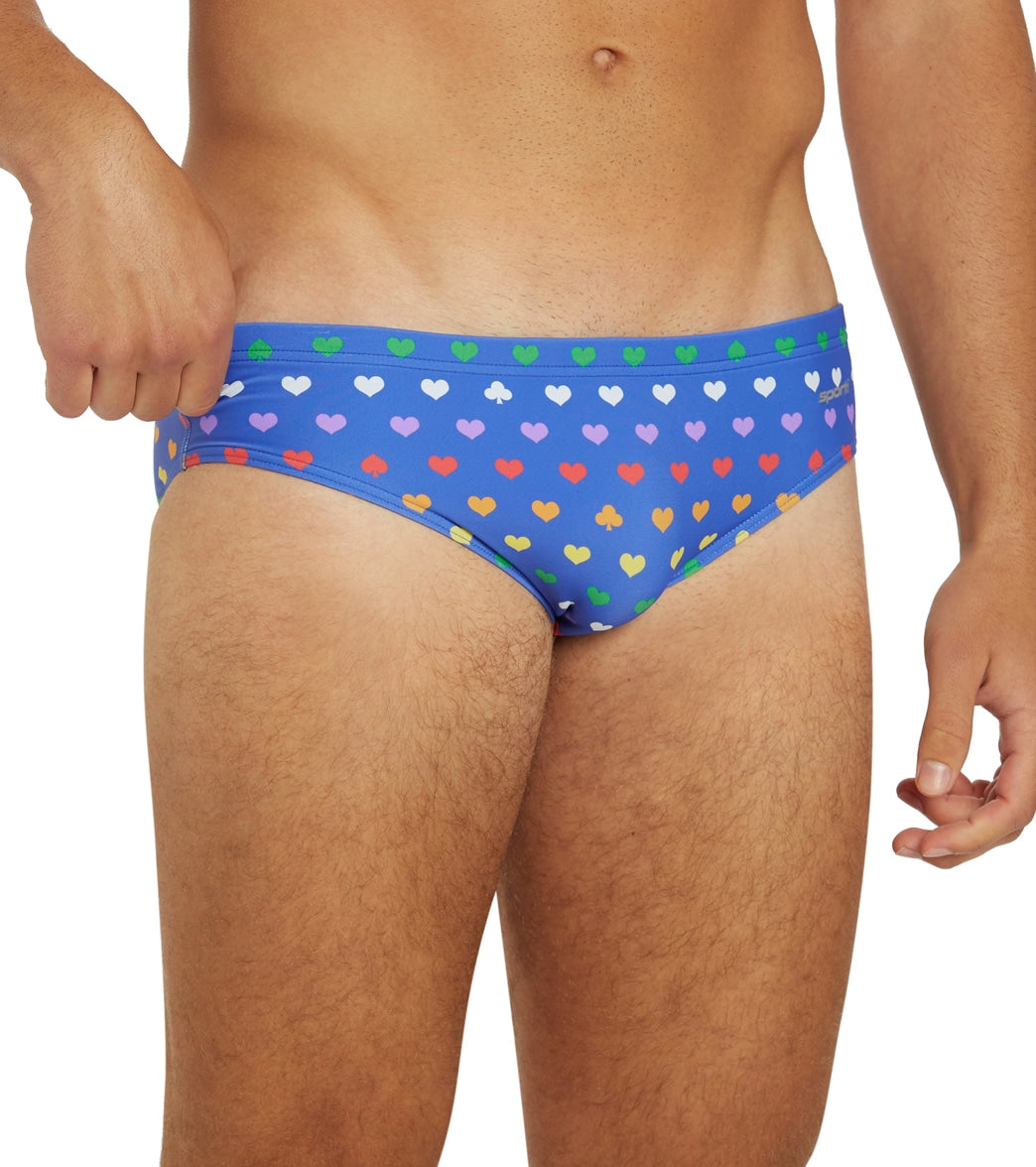  Sporti Rainbow Heart Brief Swimsuit