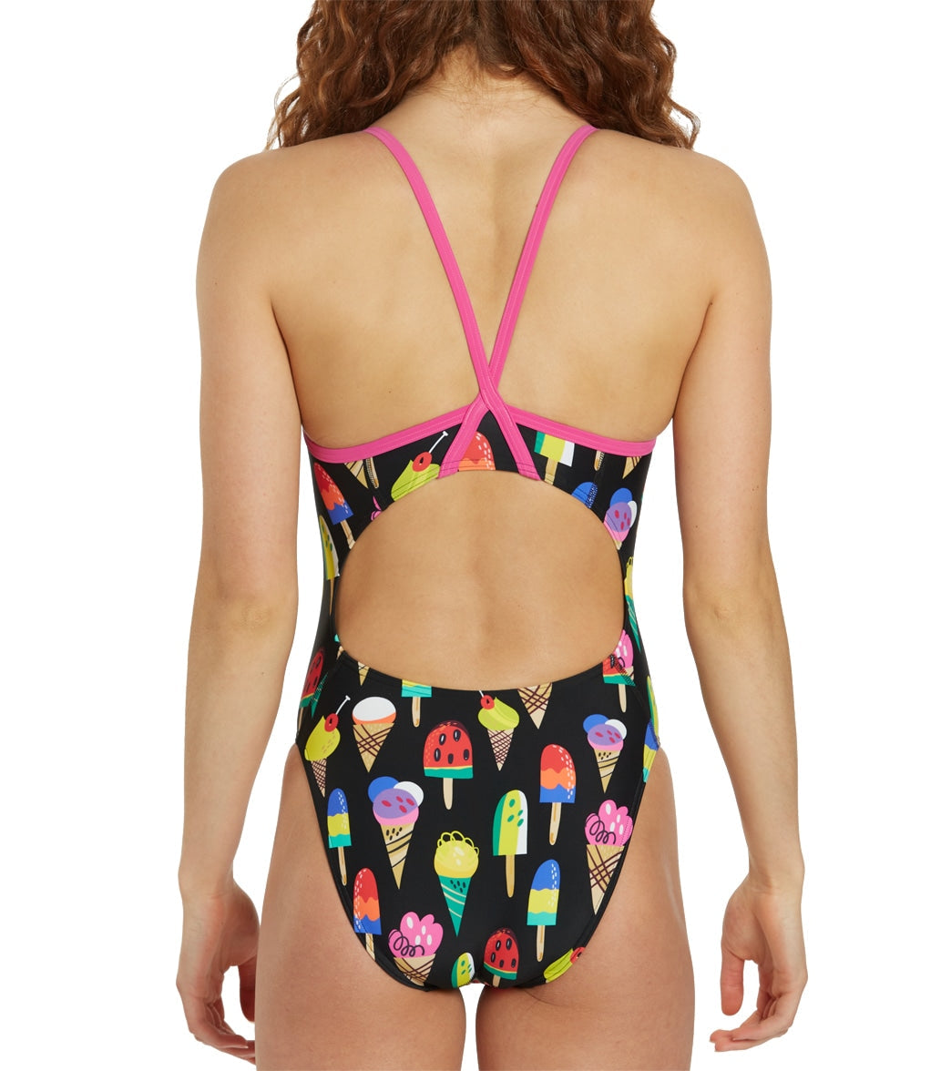  Sporti I-Scream Thin Strap One Piece Swimsuit (22-40)