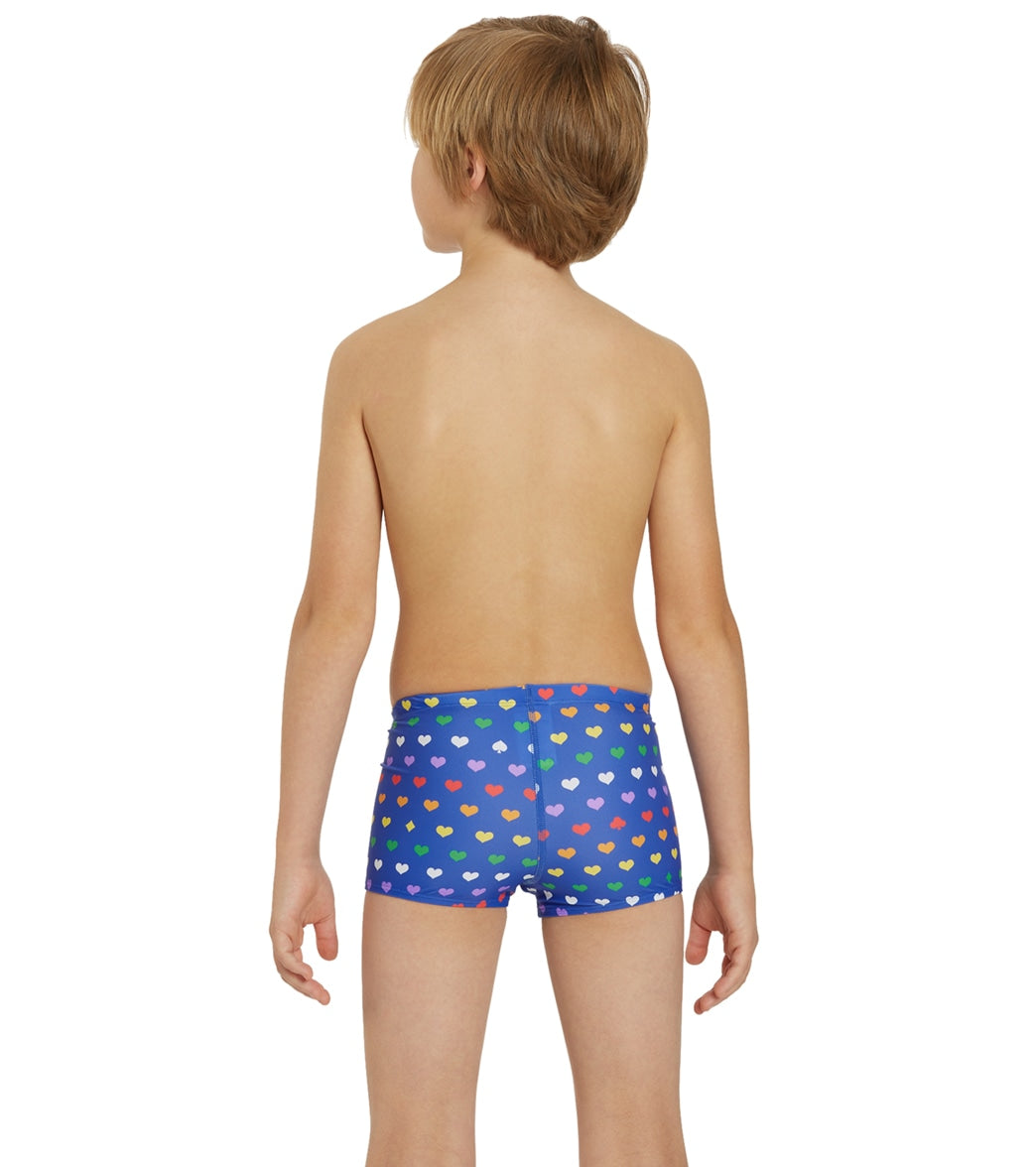  Sporti Rainbow Heart Square Leg Swimsuit Youth (22-28)