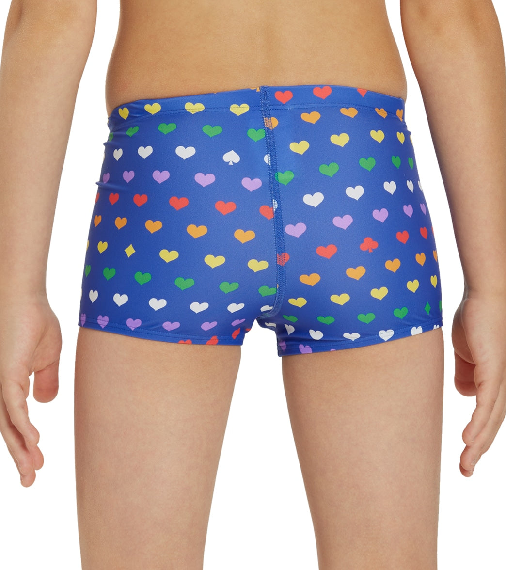  Sporti Rainbow Heart Square Leg Swimsuit Youth (22-28)