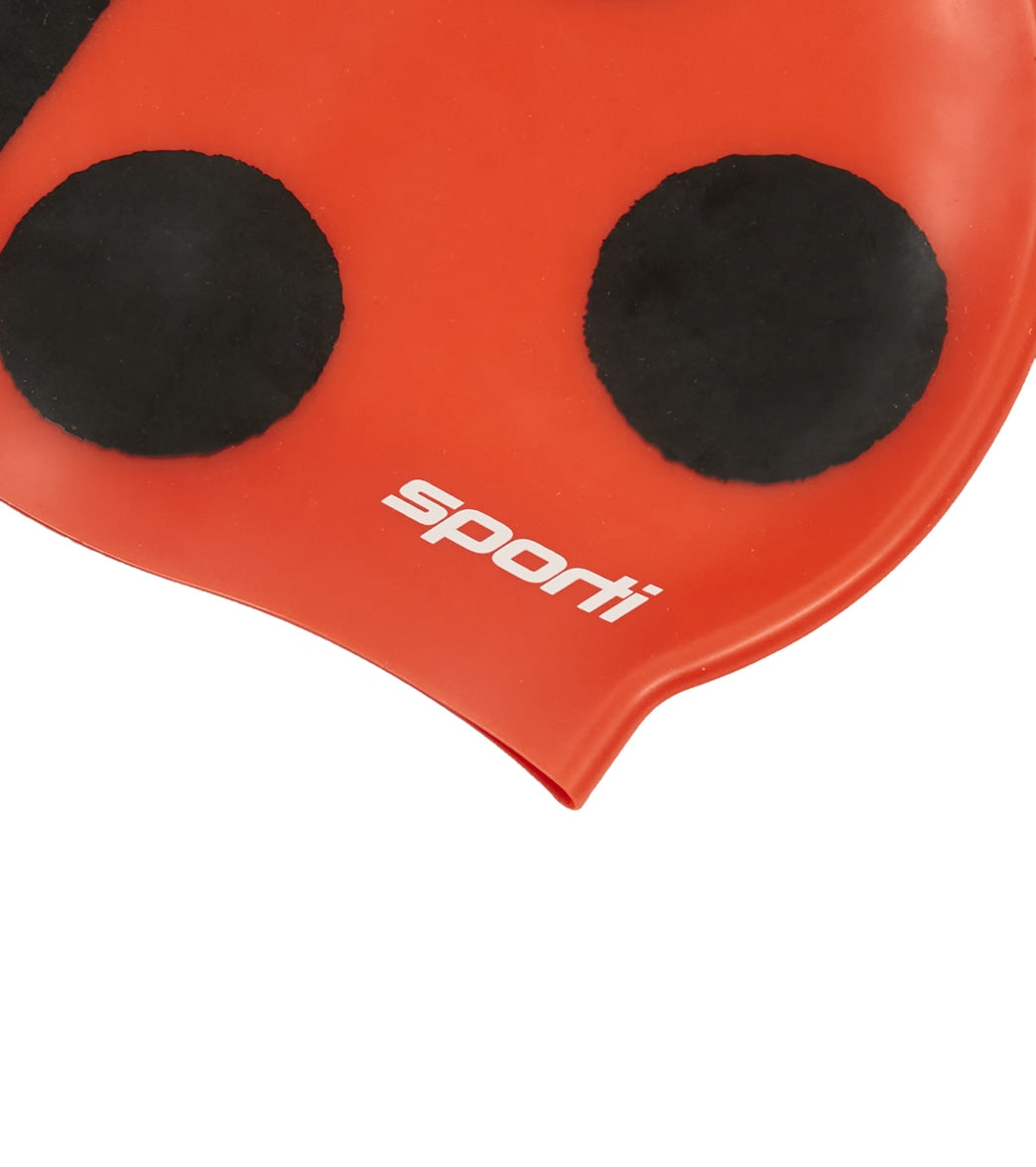  Sporti Ladybug Silicone Swim Cap Jr.