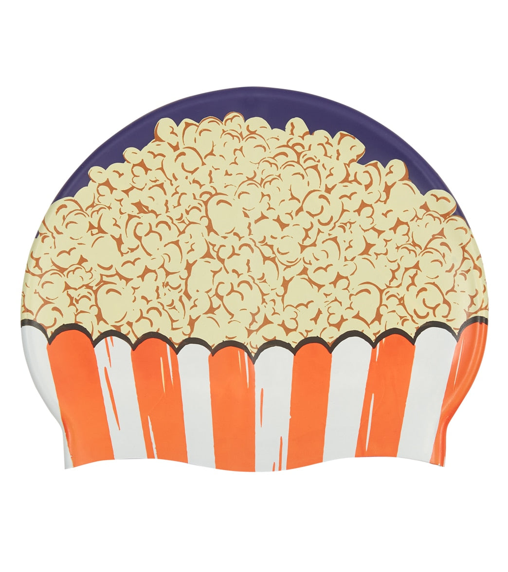  Sporti Popcorn Silicone Swim Cap Jr.