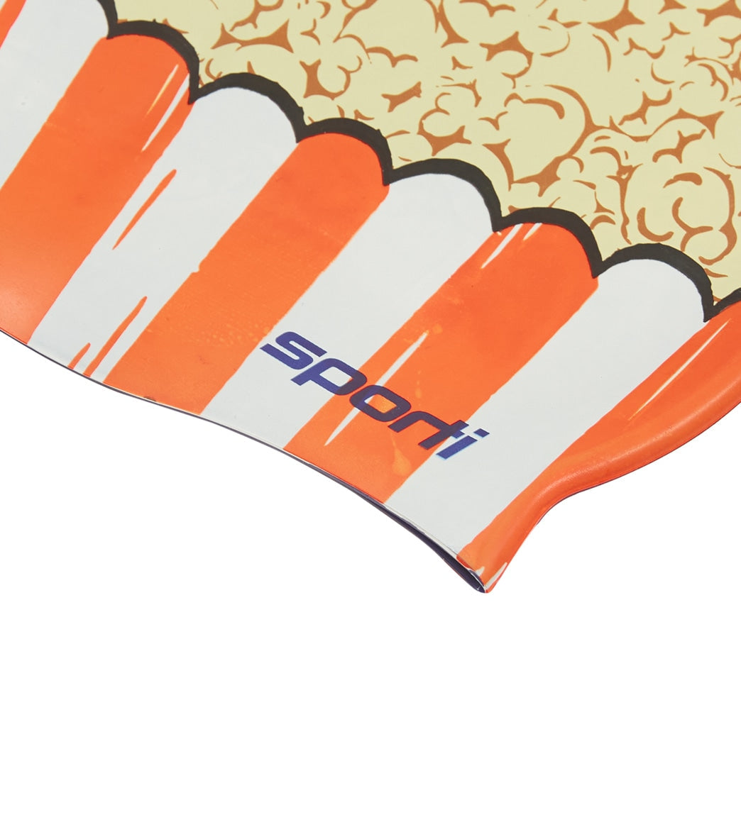  Sporti Popcorn Silicone Swim Cap Jr.