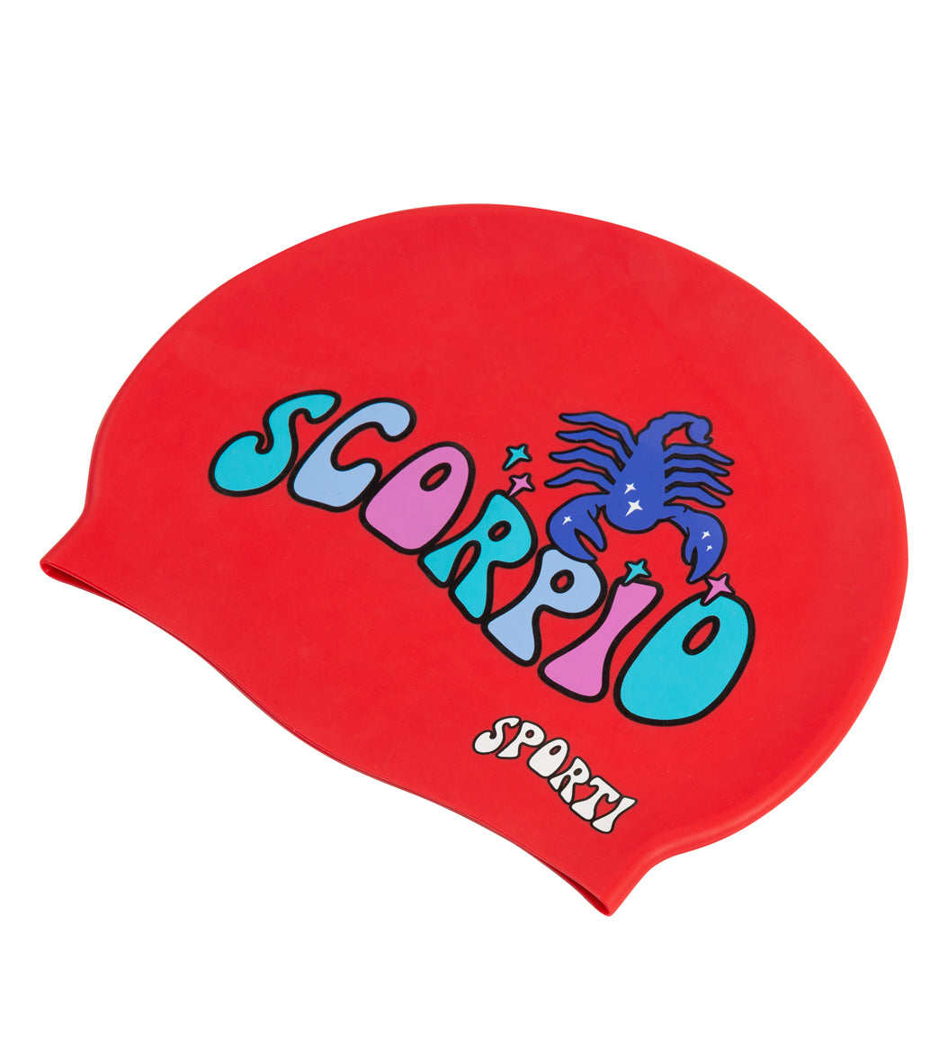  Sporti Groovy Zodiac Scorpio Silicone Swim Cap