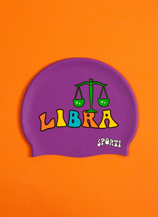  Sporti Groovy Zodiac Libra Silicone Swim Cap
