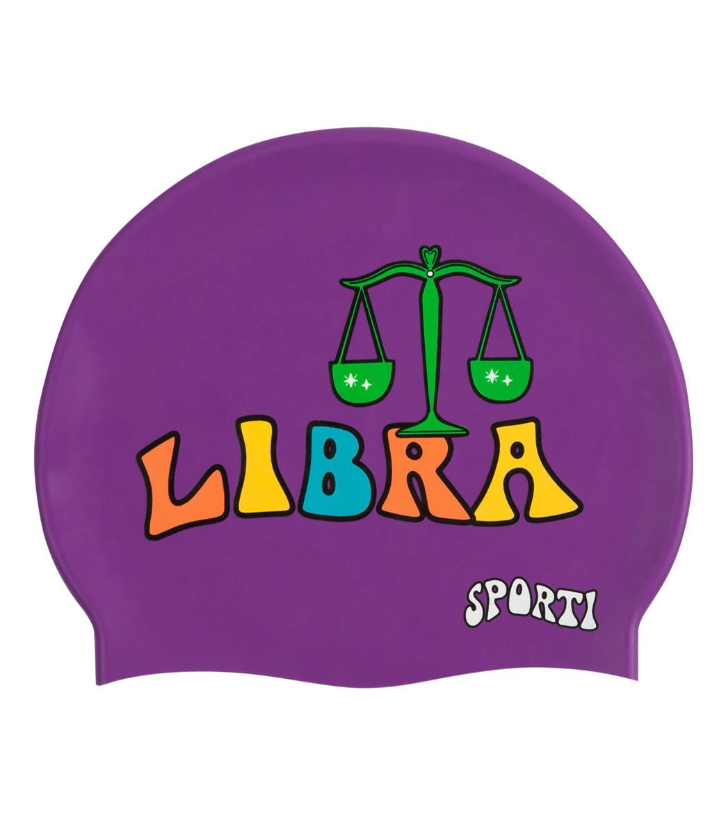  Sporti Groovy Zodiac Libra Silicone Swim Cap