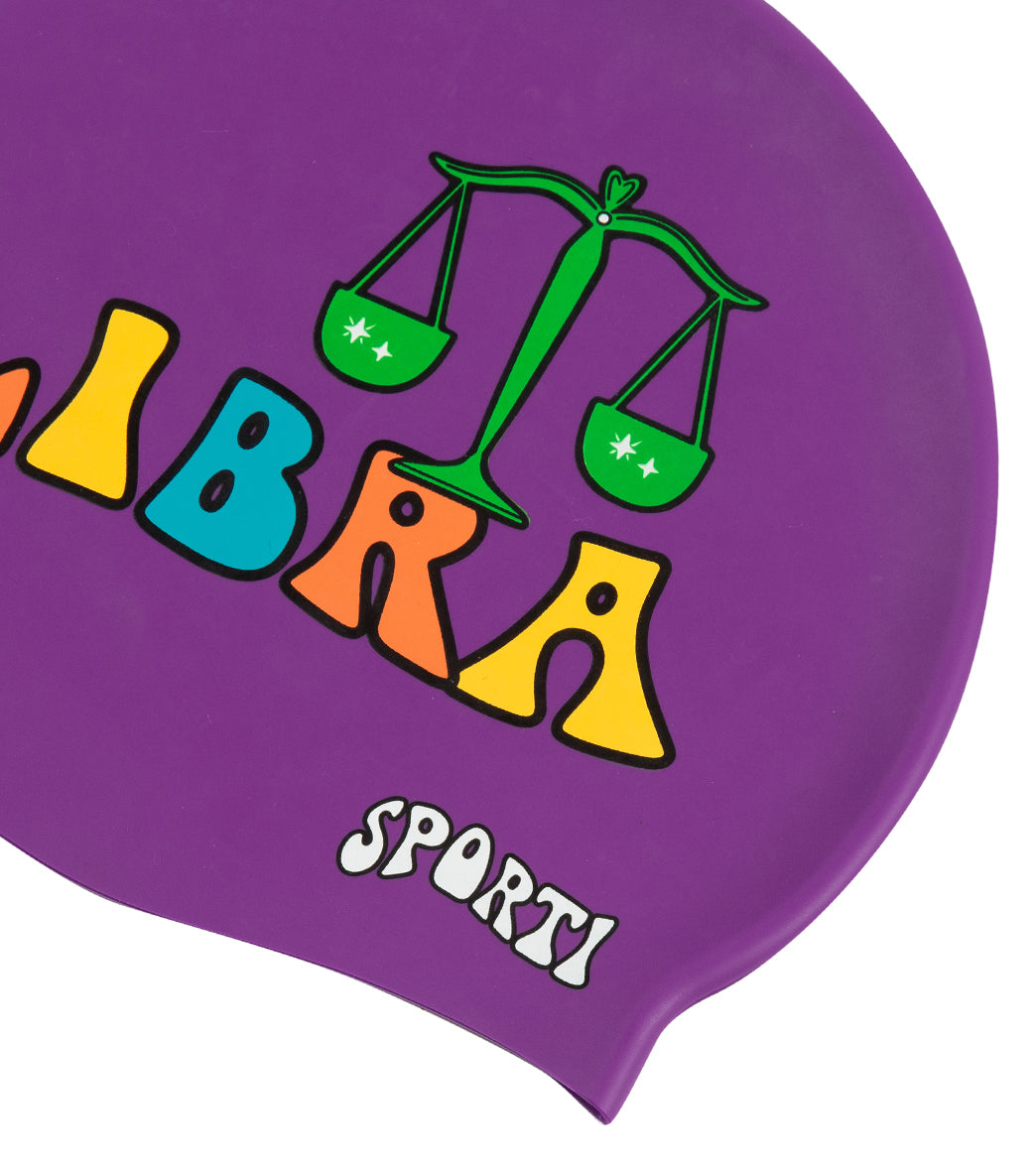 Sporti Groovy Zodiac Libra Silicone Swim Cap