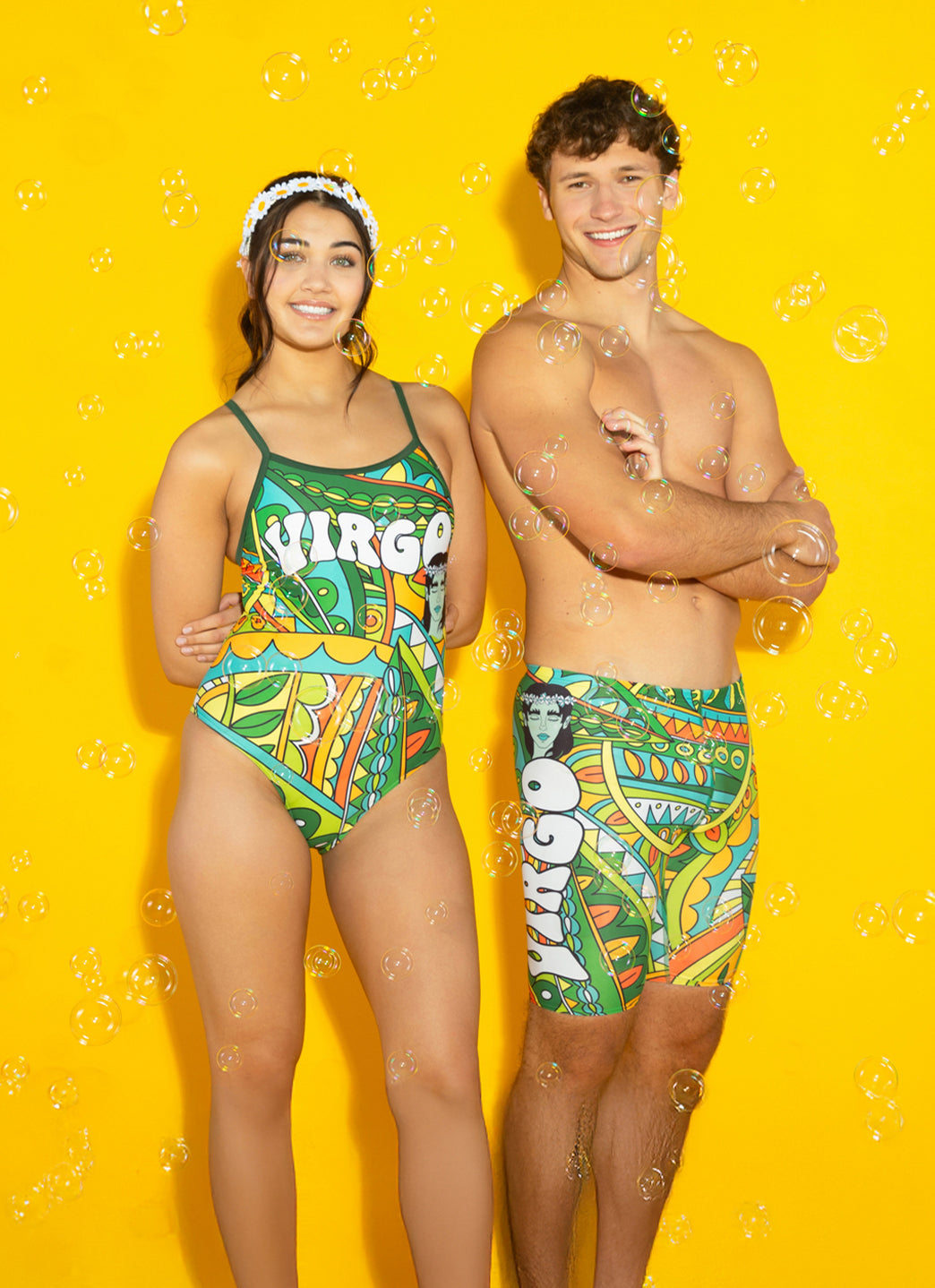  Sporti Groovy Zodiac Virgo Jammer Swimsuit (24-40)