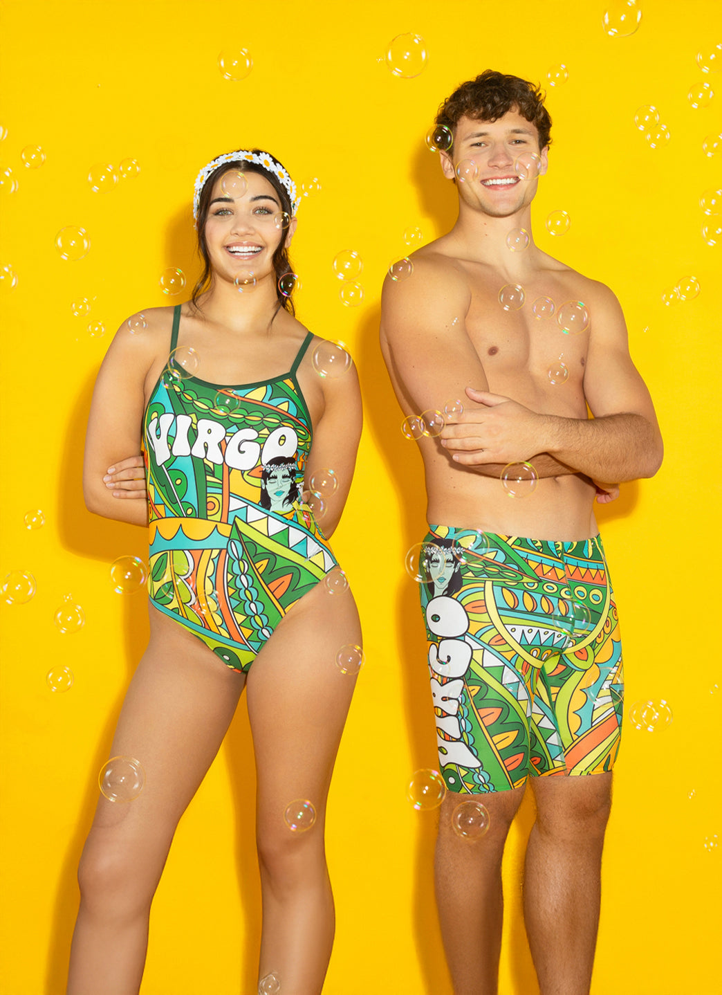  Sporti Groovy Zodiac Virgo Jammer Swimsuit (24-40)