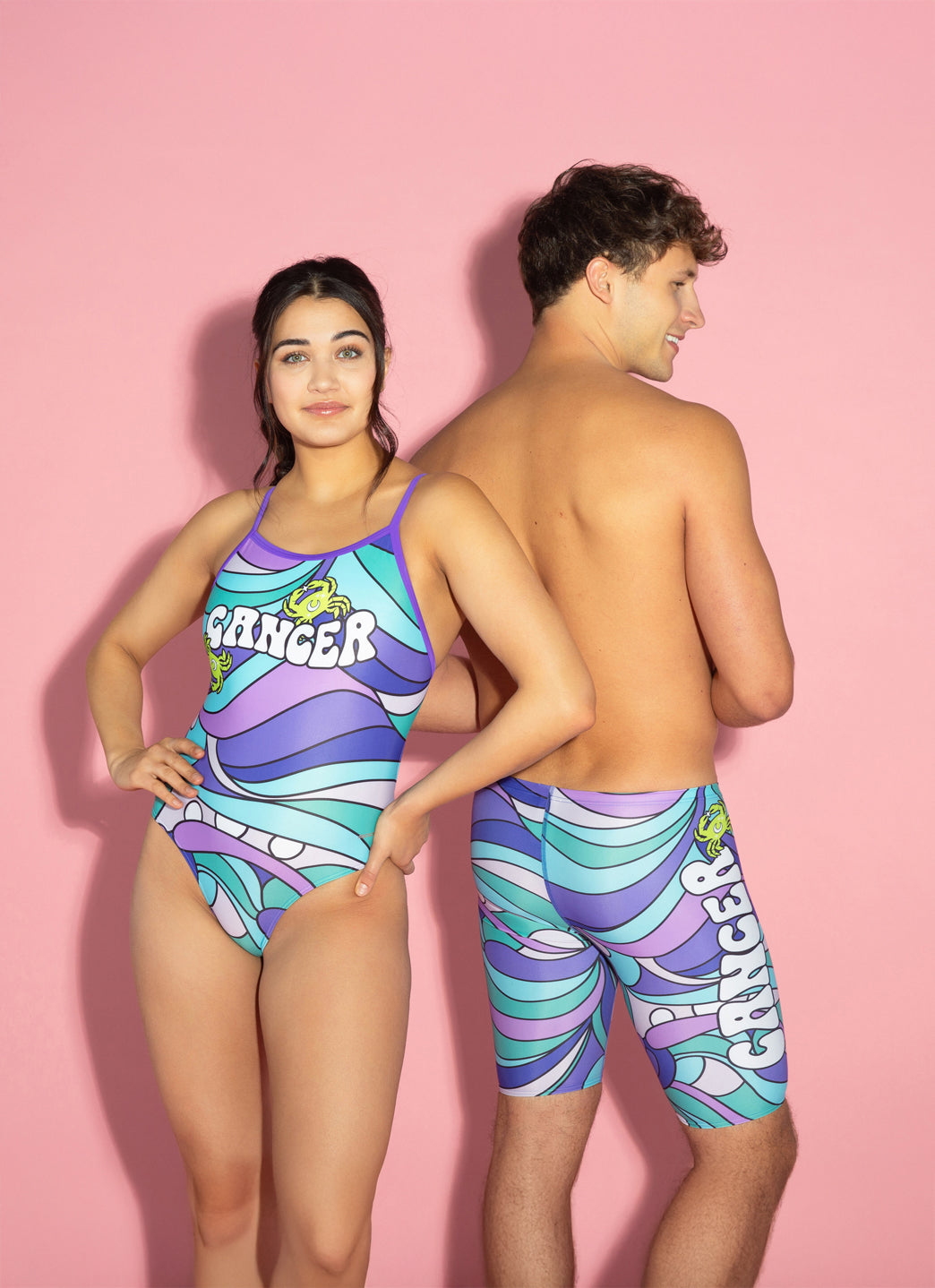  Sporti Groovy Zodiac Cancer Thin Strap One Piece Swimsuit (22-44)