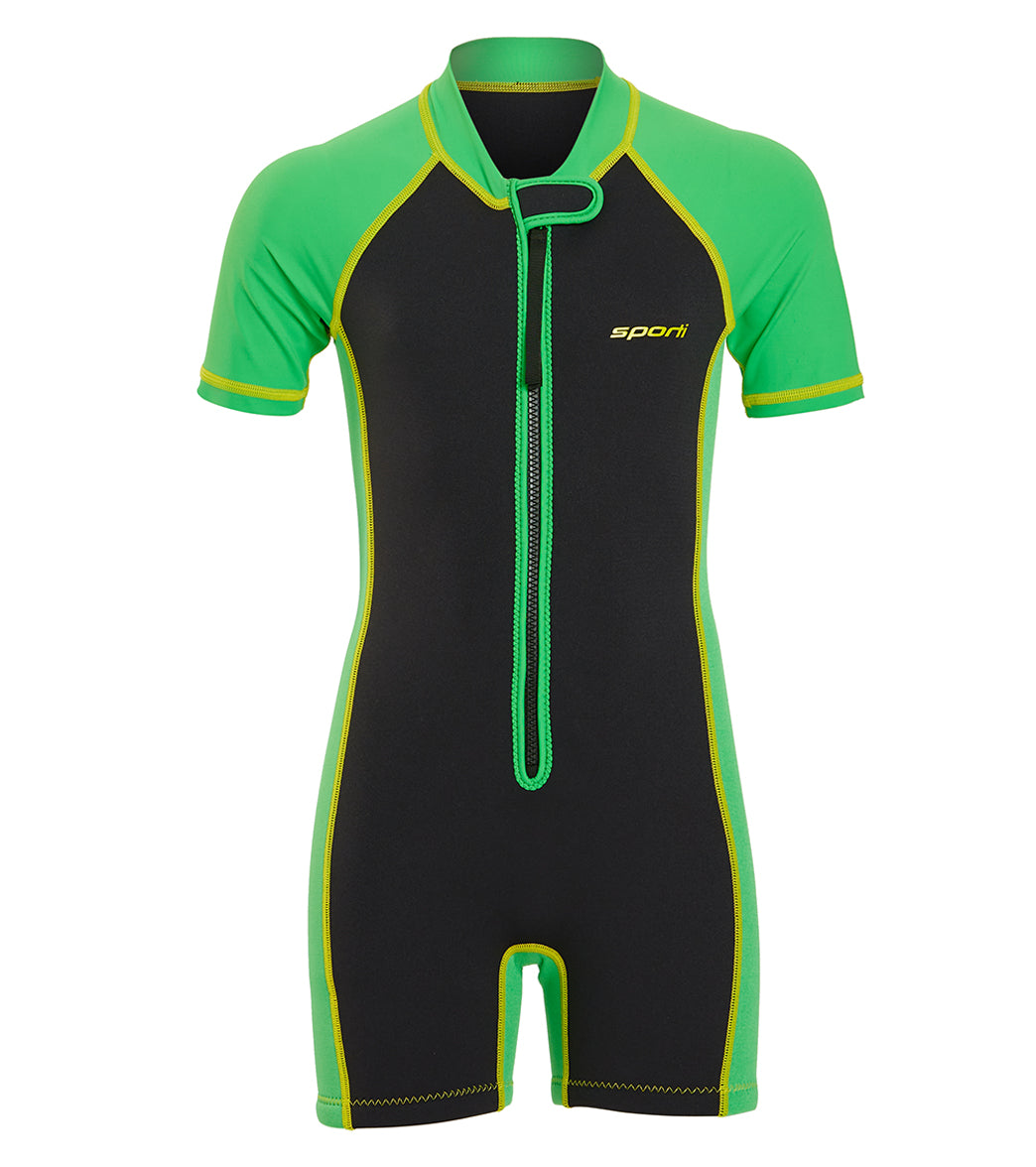  Sporti Kid's UPF 50+ Minnow Short Sleeve Thermal Suit