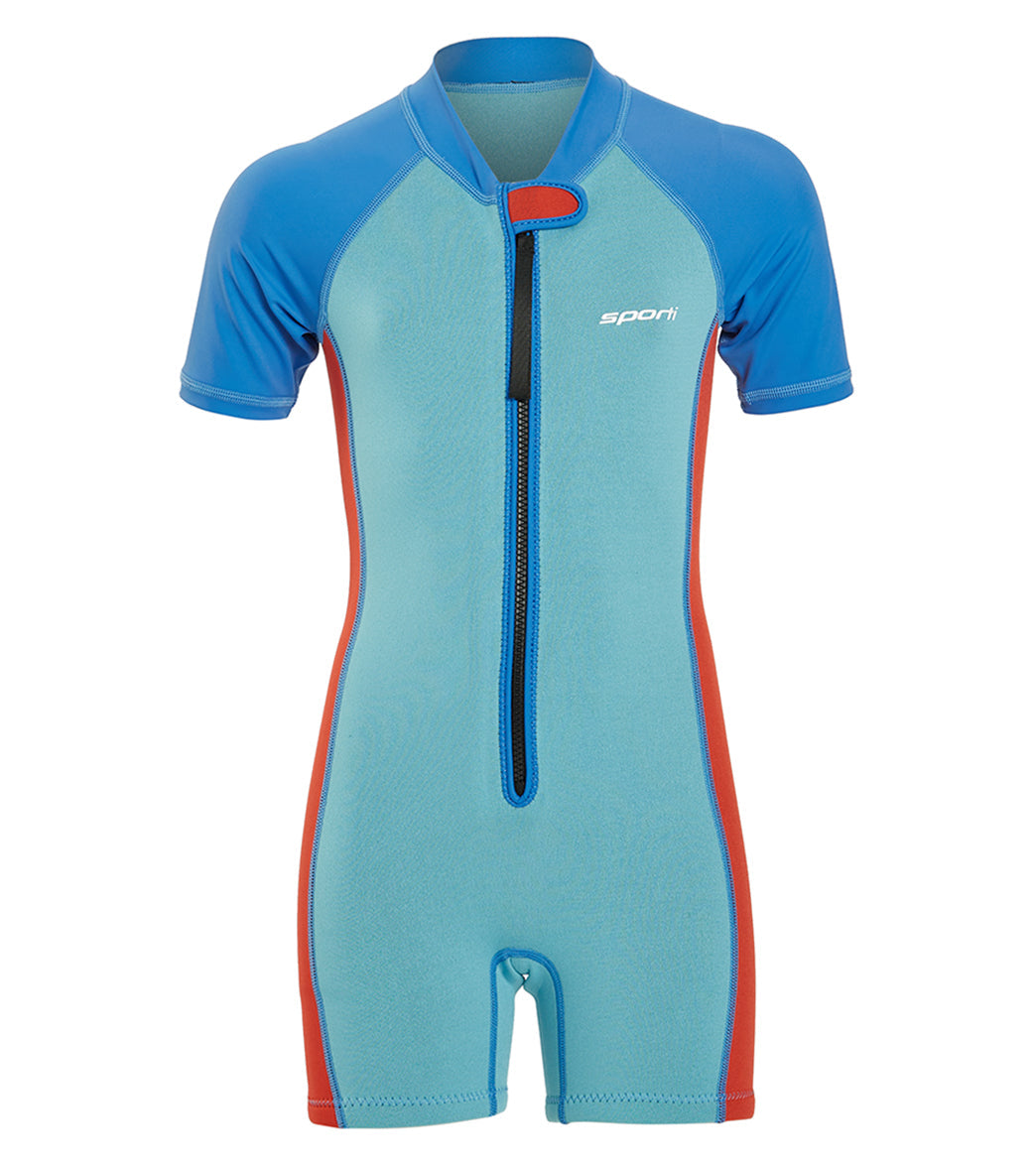  Sporti Kid's UPF 50+ Minnow Short Sleeve Thermal Suit