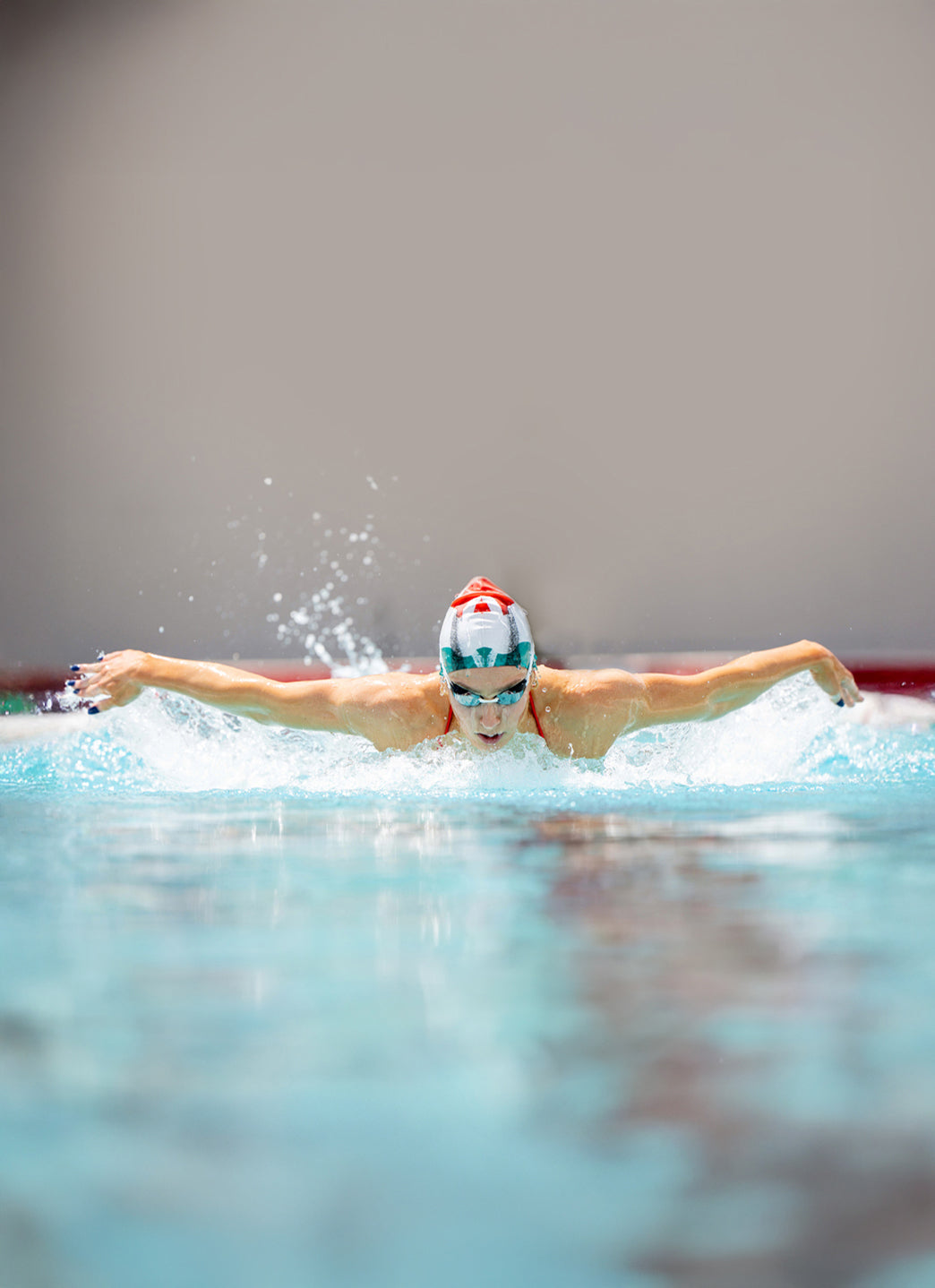  Sporti X Alex & Gretchen Walsh Retro Pop Silicone Swim Cap