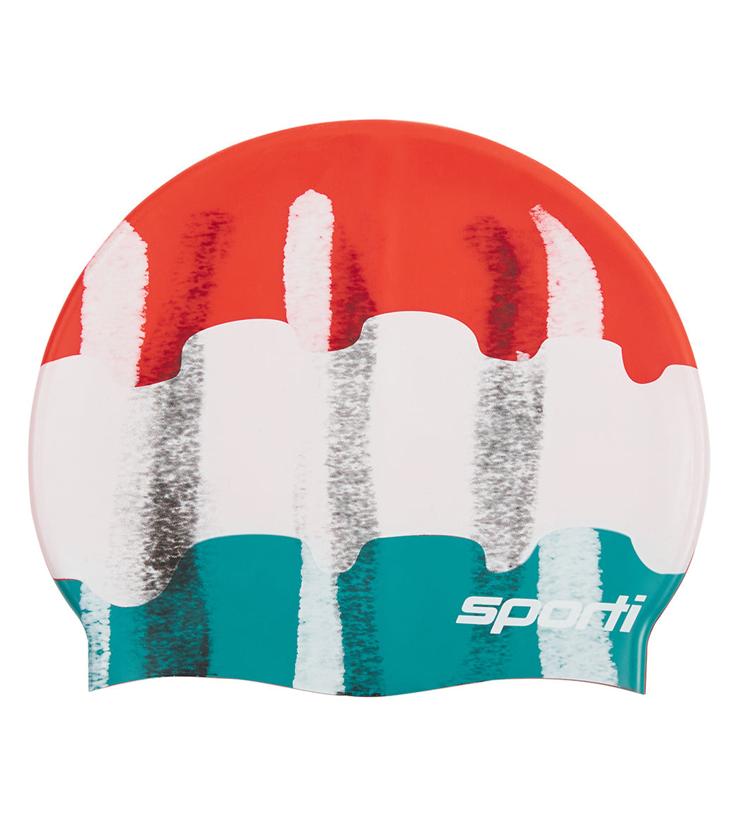  Sporti X Alex & Gretchen Walsh Retro Pop Silicone Swim Cap