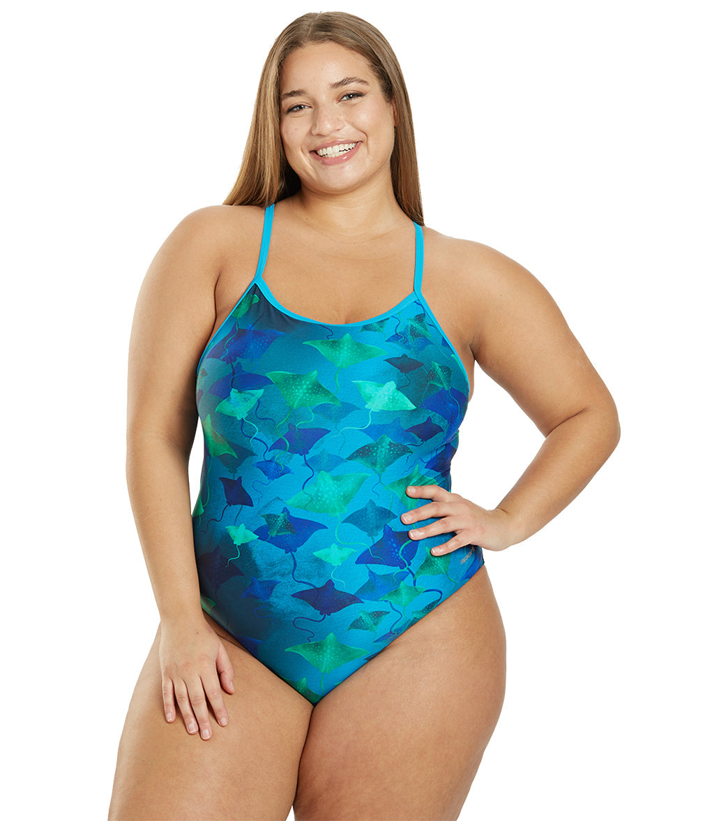  Sporti Stingray Fever Thin Strap One Piece Swimsuit (22-44)