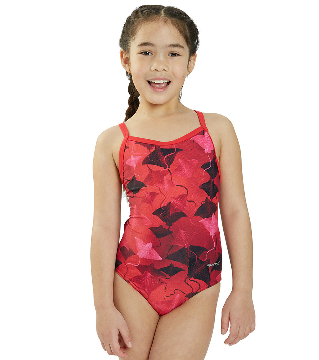  Sporti Stingray Fever Thin Strap One Piece Swimsuit (22-44)