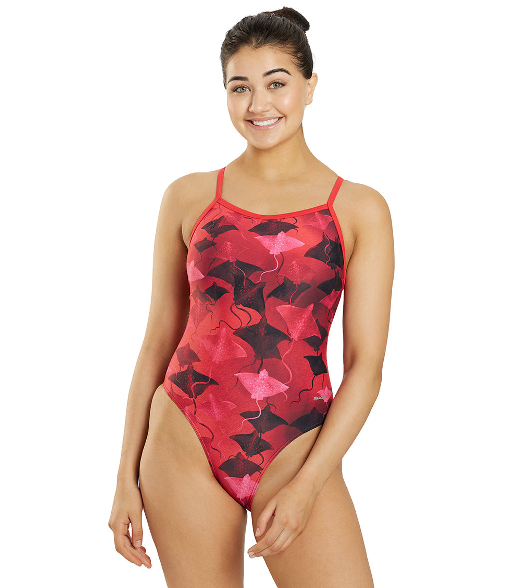  Sporti Stingray Fever Thin Strap One Piece Swimsuit (22-44)