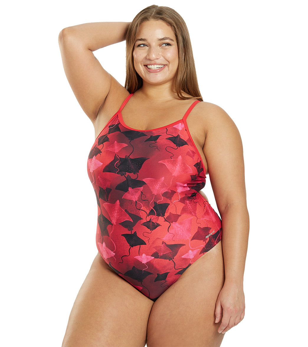 Sporti Stingray Fever Thin Strap One Piece Swimsuit (22-44)