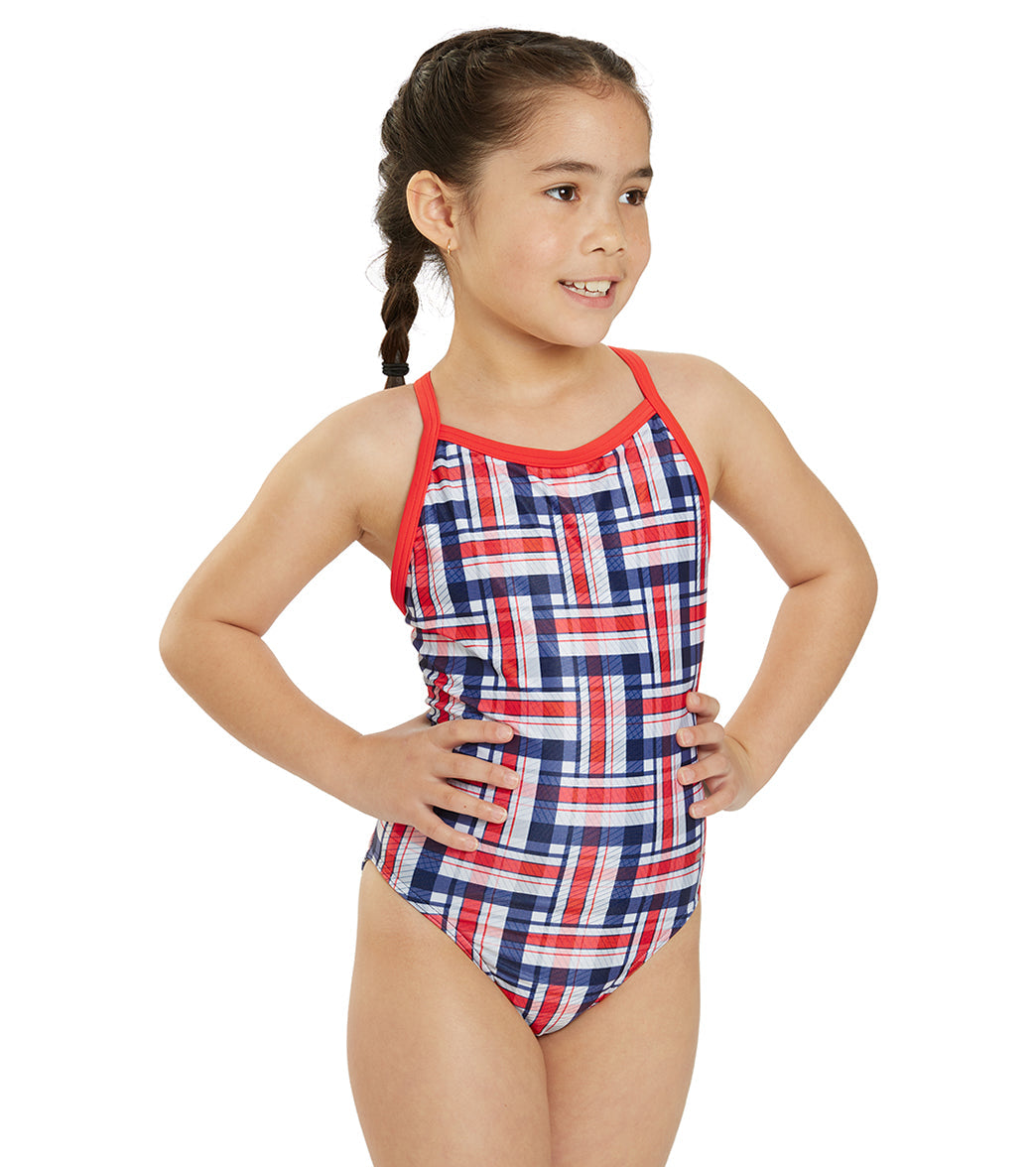  Sporti X Alex & Gretchen Walsh Boardwalk Breeze Thin Strap One Piece Swimsuit Youth (22-28)
