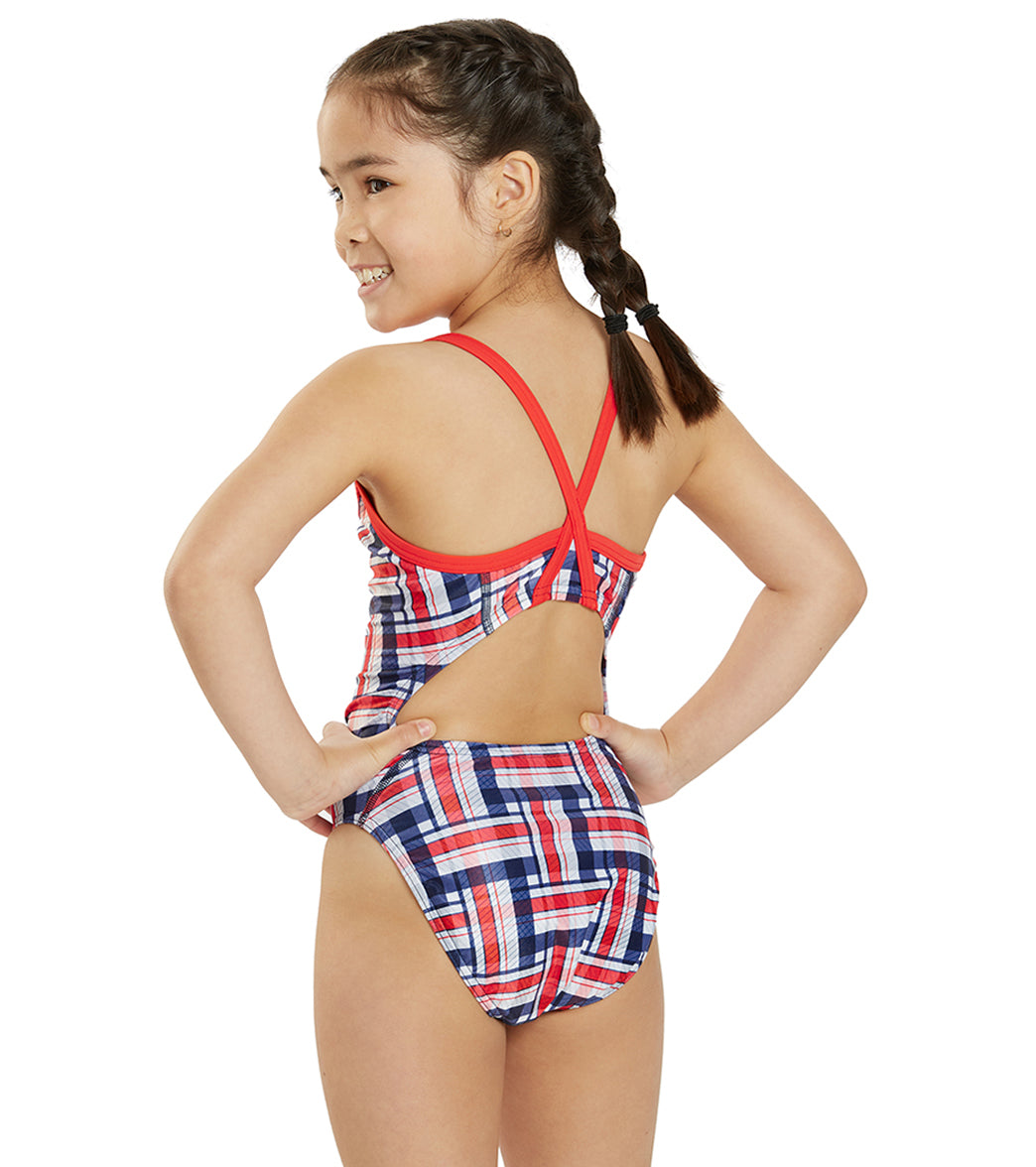  Sporti X Alex & Gretchen Walsh Boardwalk Breeze Thin Strap One Piece Swimsuit Youth (22-28)