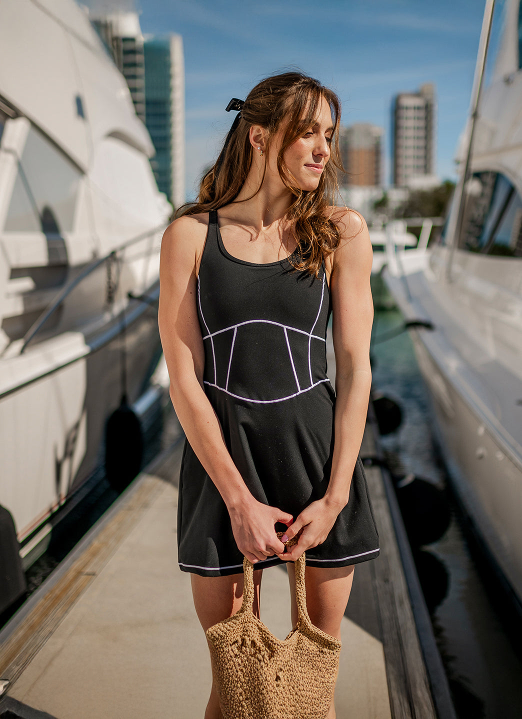  Sporti X Emma Weyant Caviar Harper Corset Active Dress
