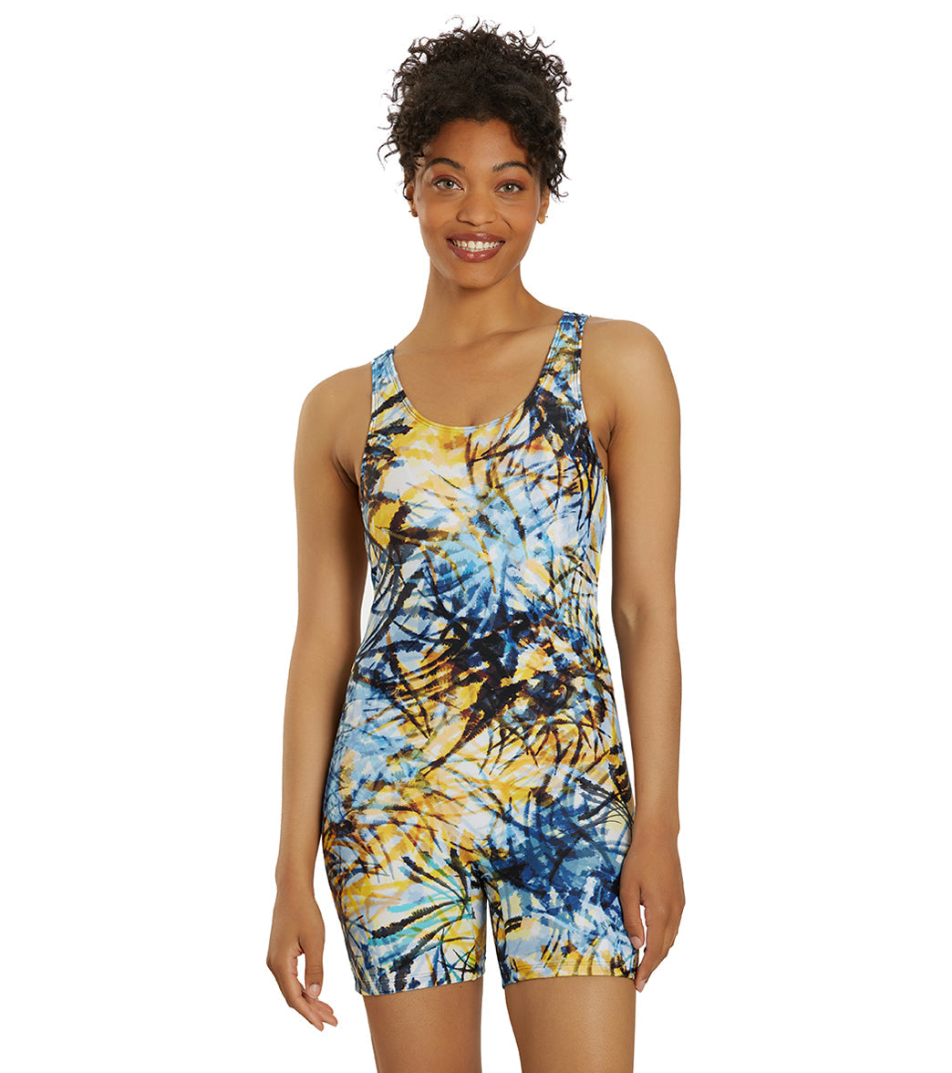  Sporti Unitard Breezy Palms One Piece Swimsuit