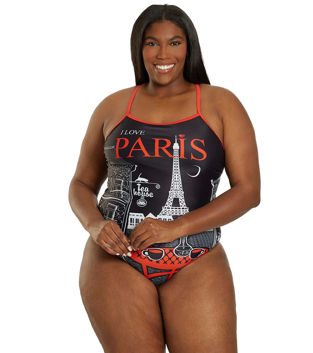  Sporti Paris Twilight Thin Strap One Piece Swimsuit (22-44)