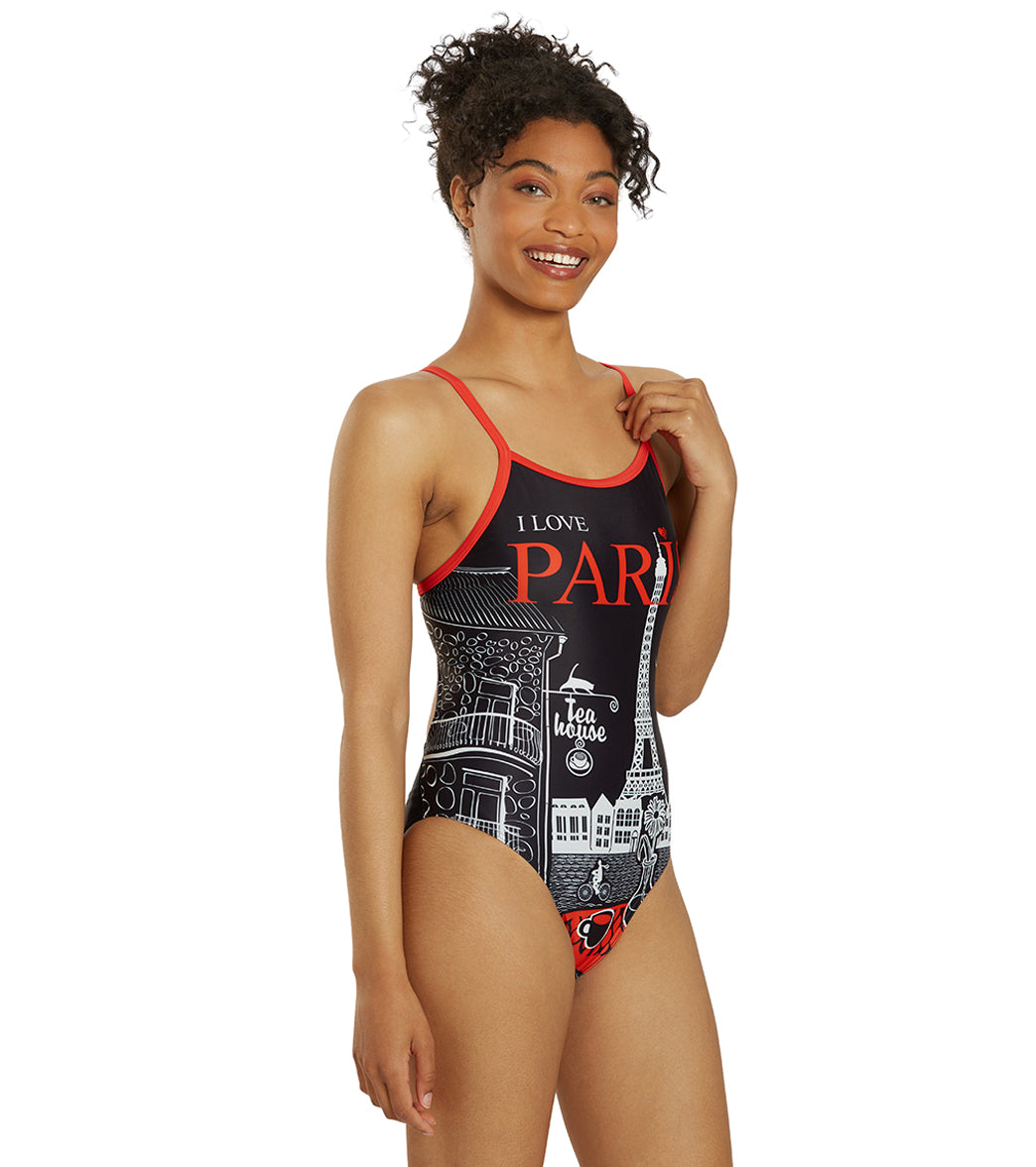  Sporti Paris Twilight Thin Strap One Piece Swimsuit (22-44)