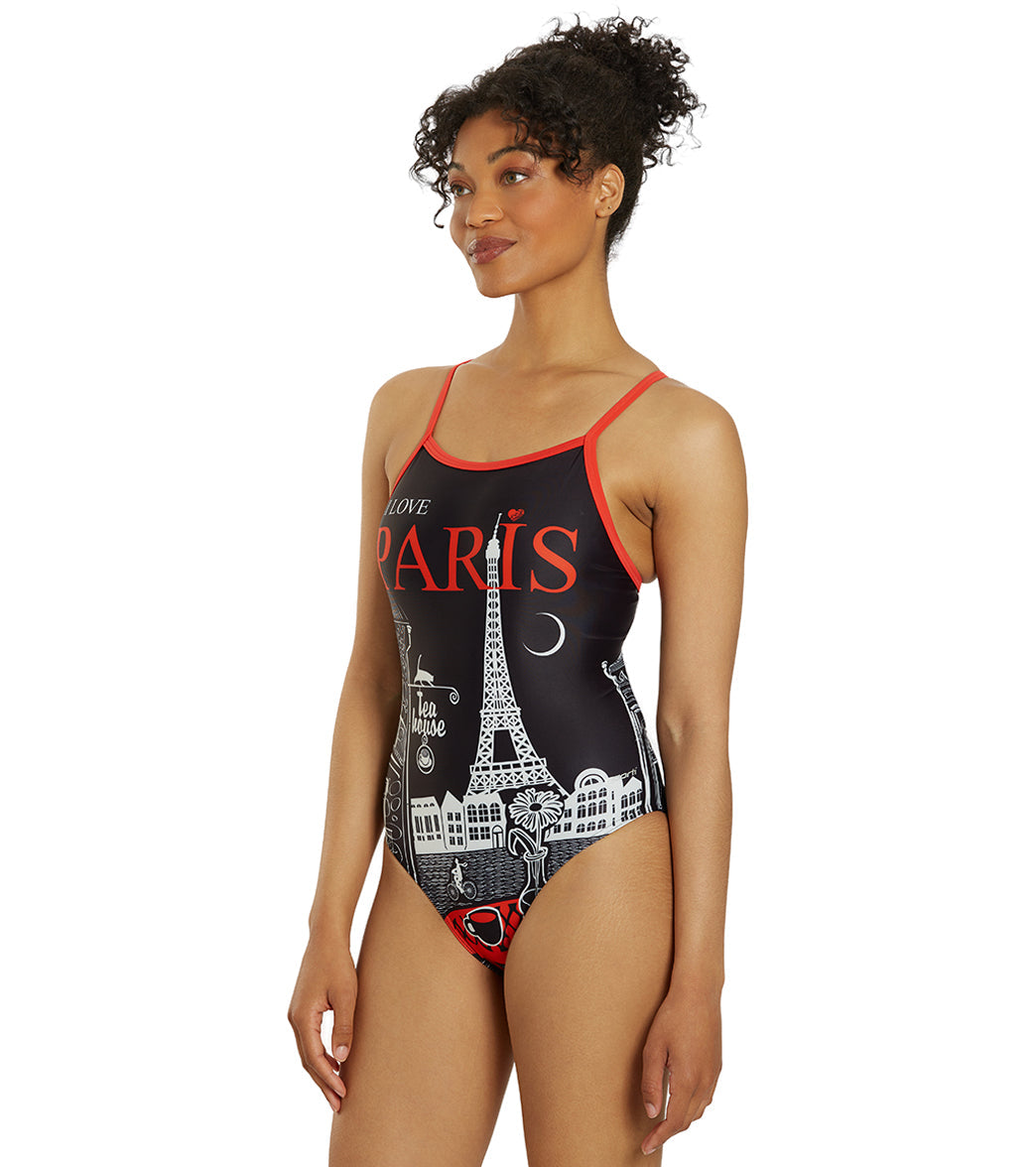  Sporti Paris Twilight Thin Strap One Piece Swimsuit (22-44)