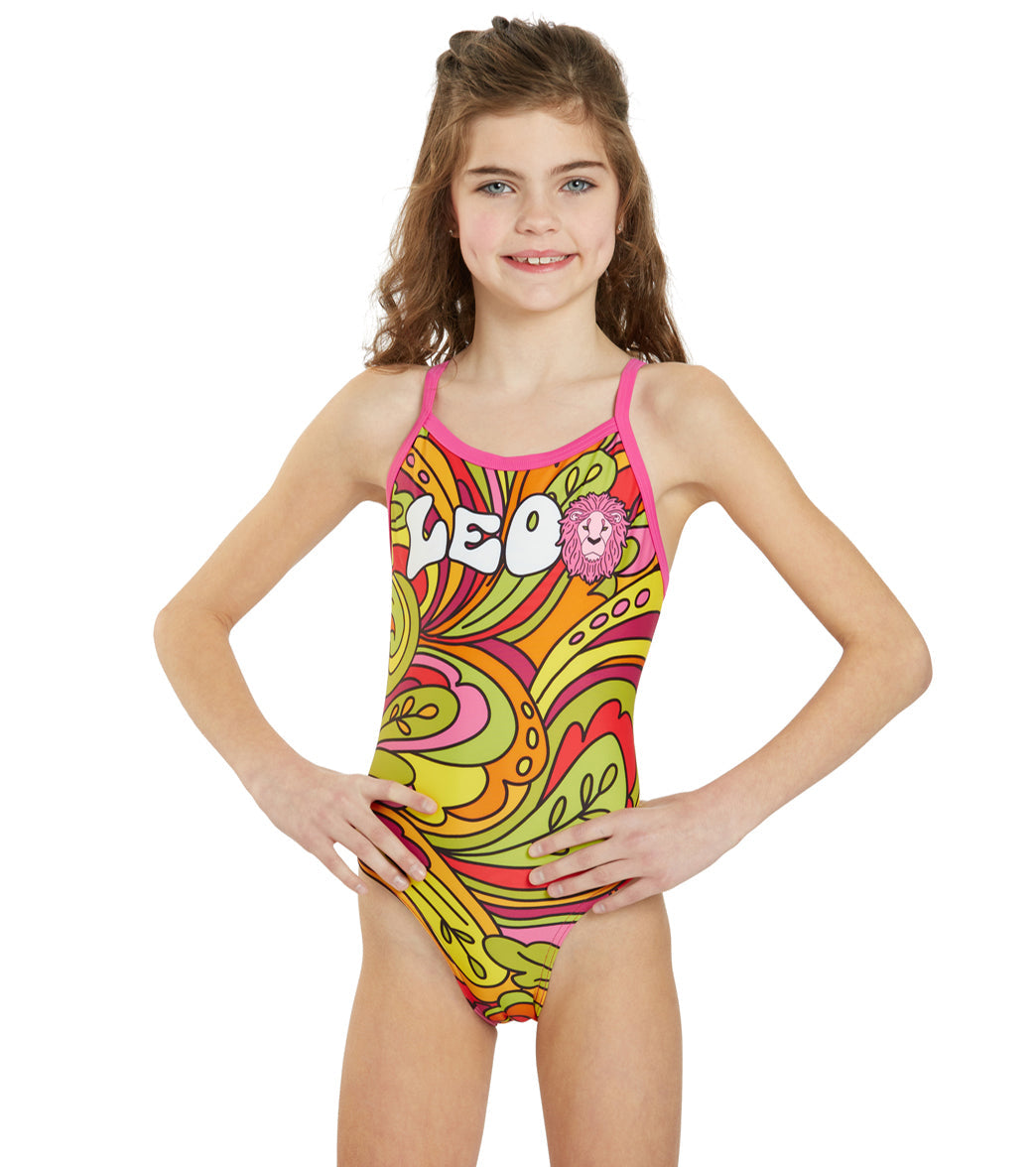  Sporti Groovy Zodiac Leo Thin Strap One Piece Swimsuit (22-44)