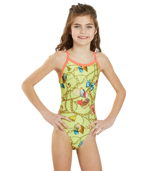  Sporti X Emma Weyant Monaco Treasures Thin Strap One Piece Swimsuit Youth (22-28)