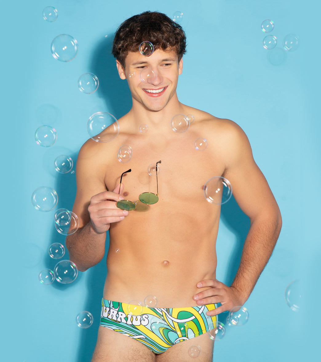  Sporti Groovy Zodiac Aquarius Brief Swimsuit (26-40)