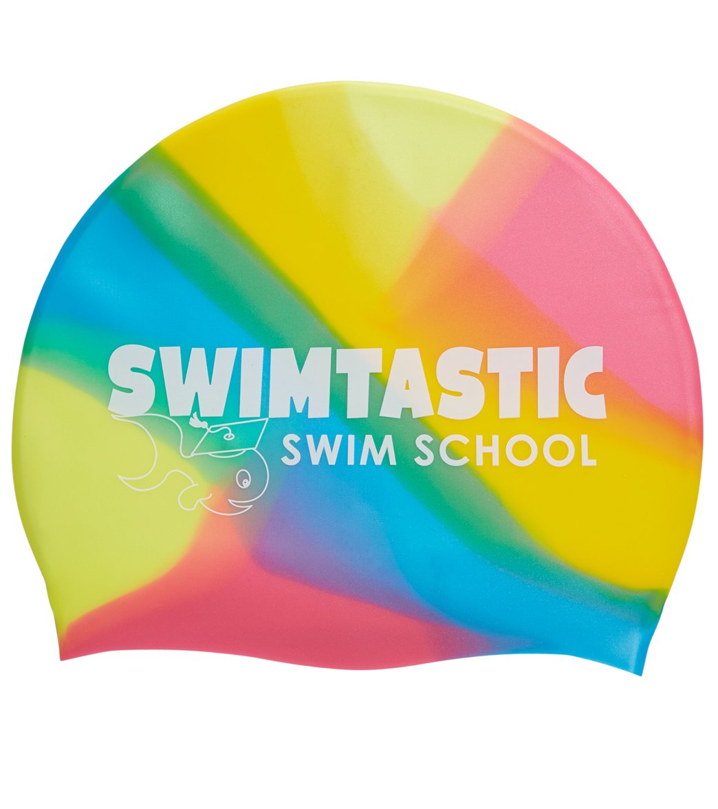  Sporti Swimtastic Multi Color Silicone Swim Cap