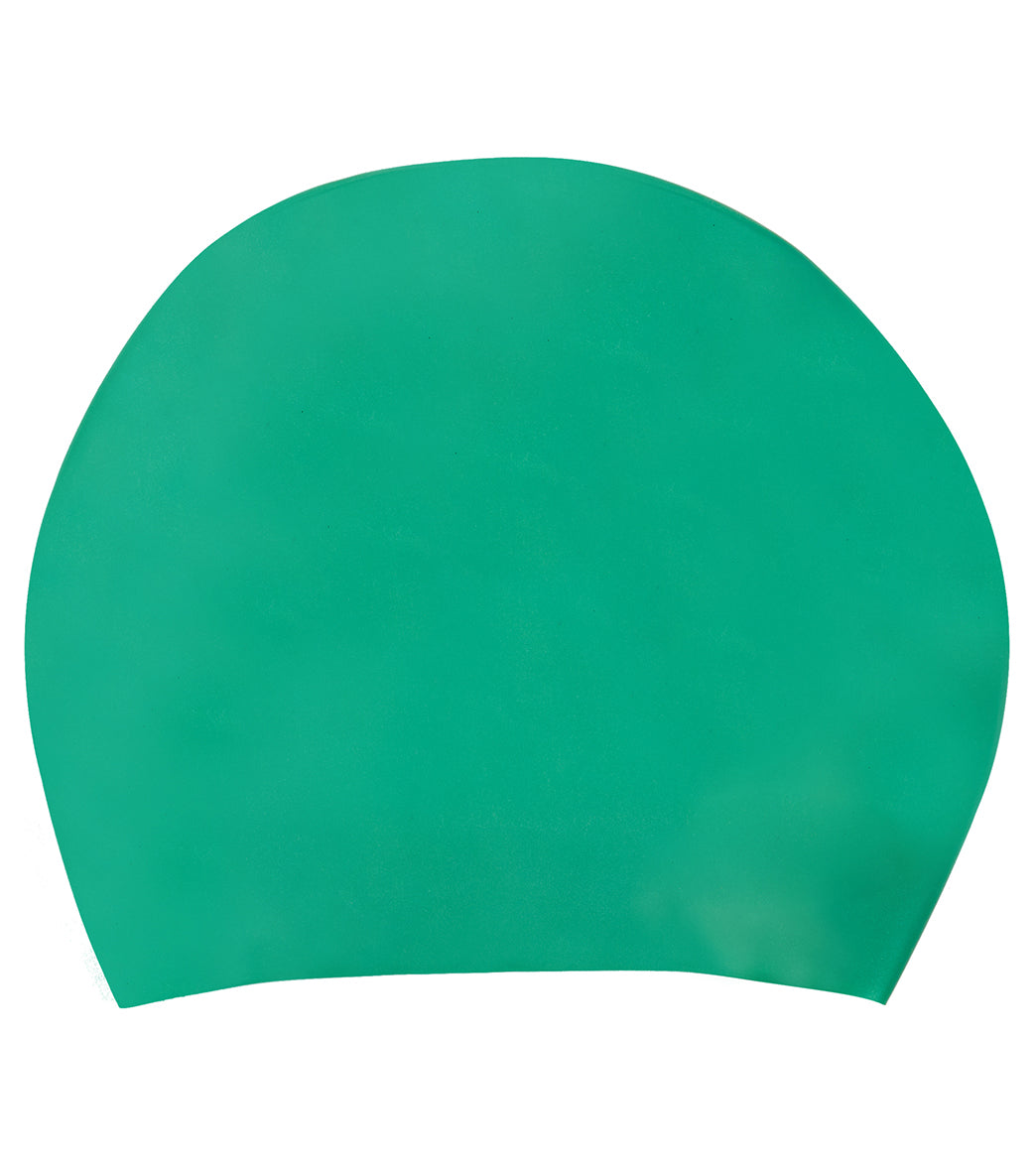  Sporti Long Hair Silicone Swim Cap Set Of 2