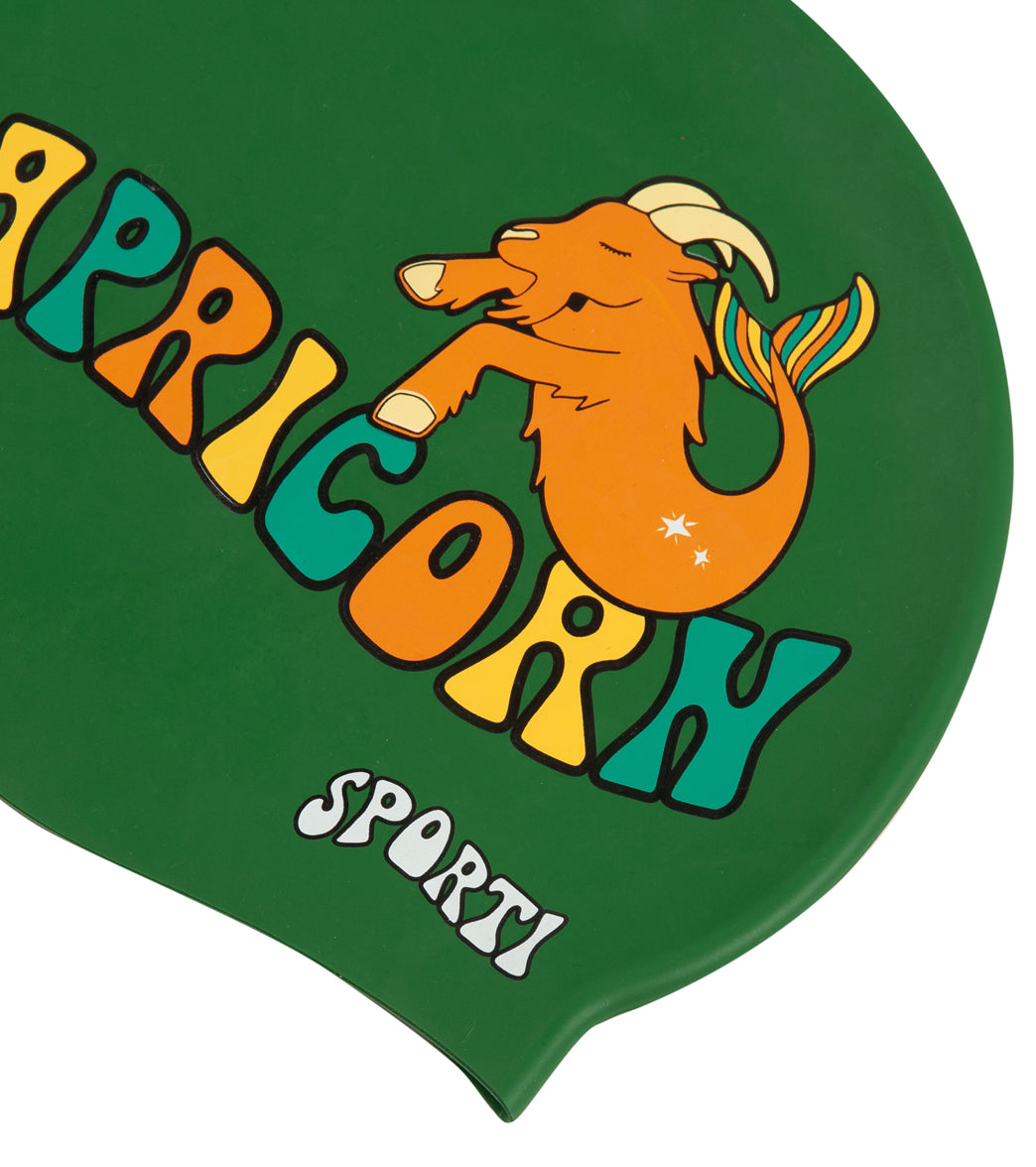  Sporti Groovy Zodiac Capricorn Silicone Swim Cap