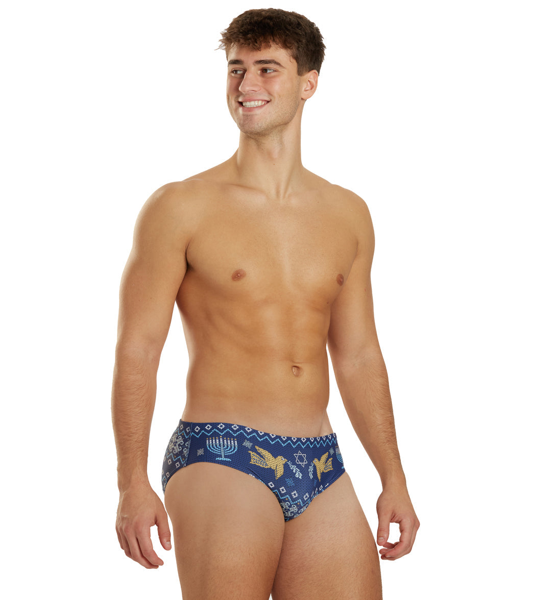  Sporti Granny Sweater Hanukkah Brief Swimsuit (26-40)