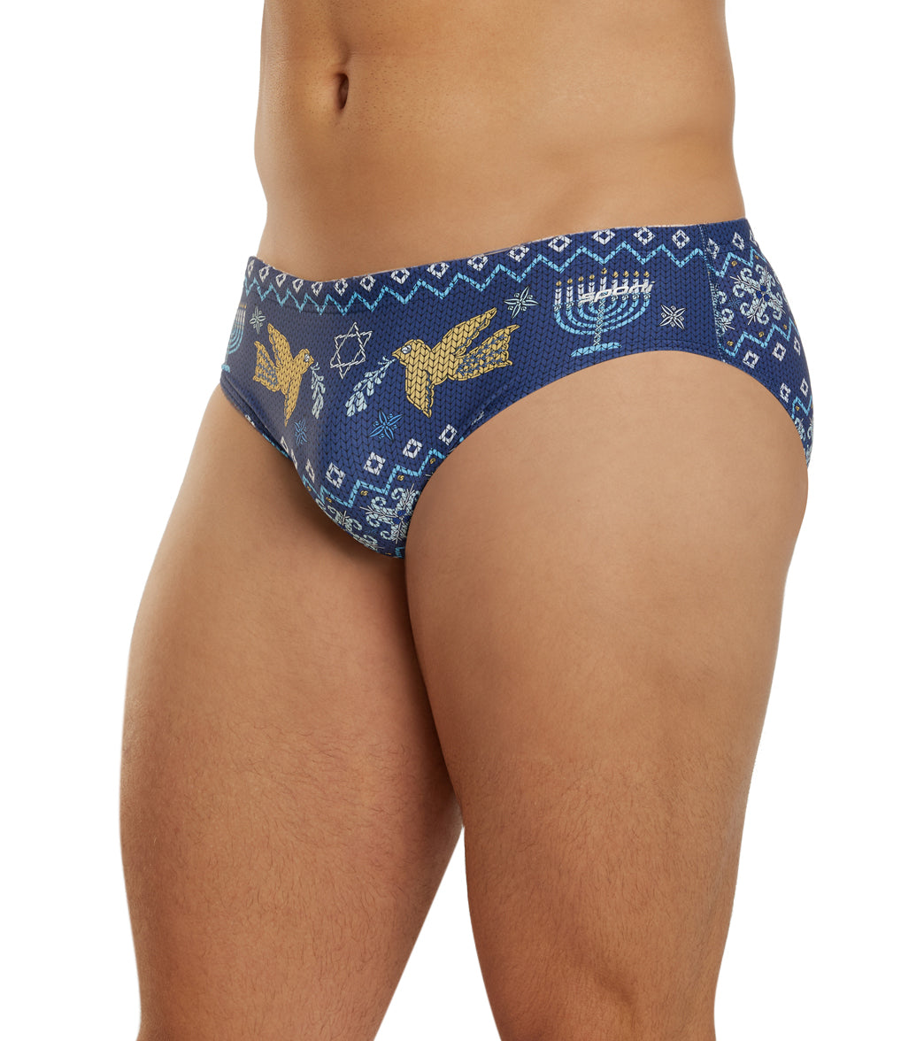  Sporti Granny Sweater Hanukkah Brief Swimsuit (26-40)