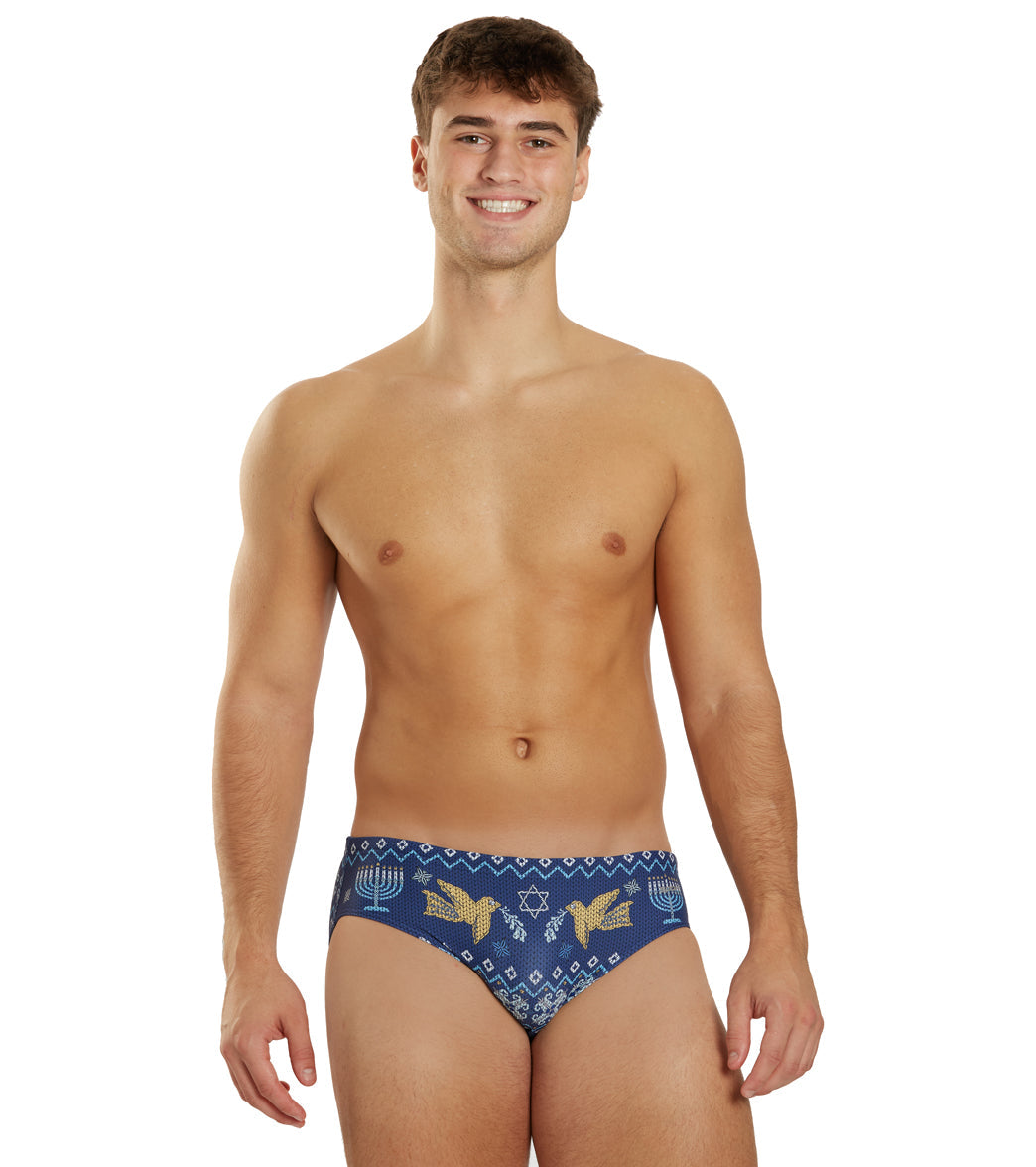  Sporti Granny Sweater Hanukkah Brief Swimsuit (26-40)