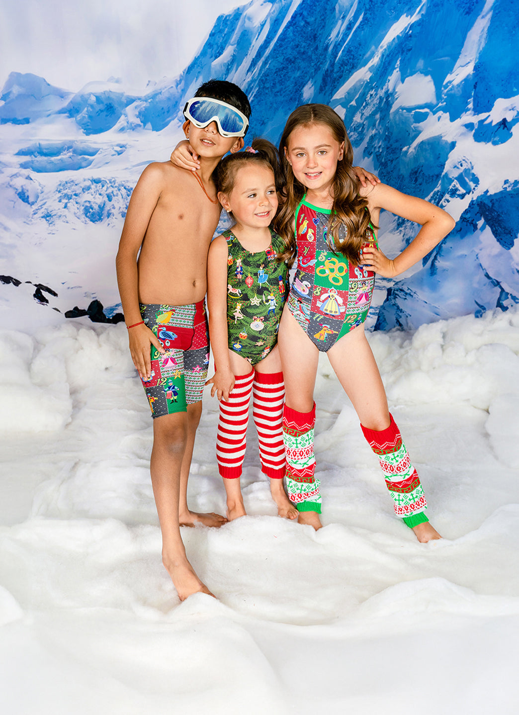  Sporti Granny Sweater 12 Days Of Christmas Jammer Swimsuit (22-44)