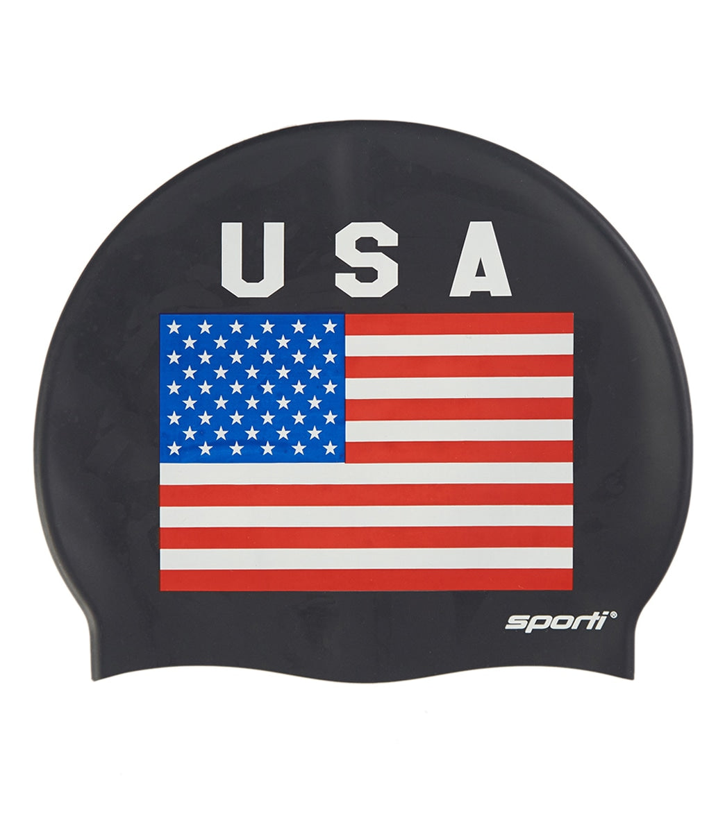  Sporti USA Silicone Swim Cap