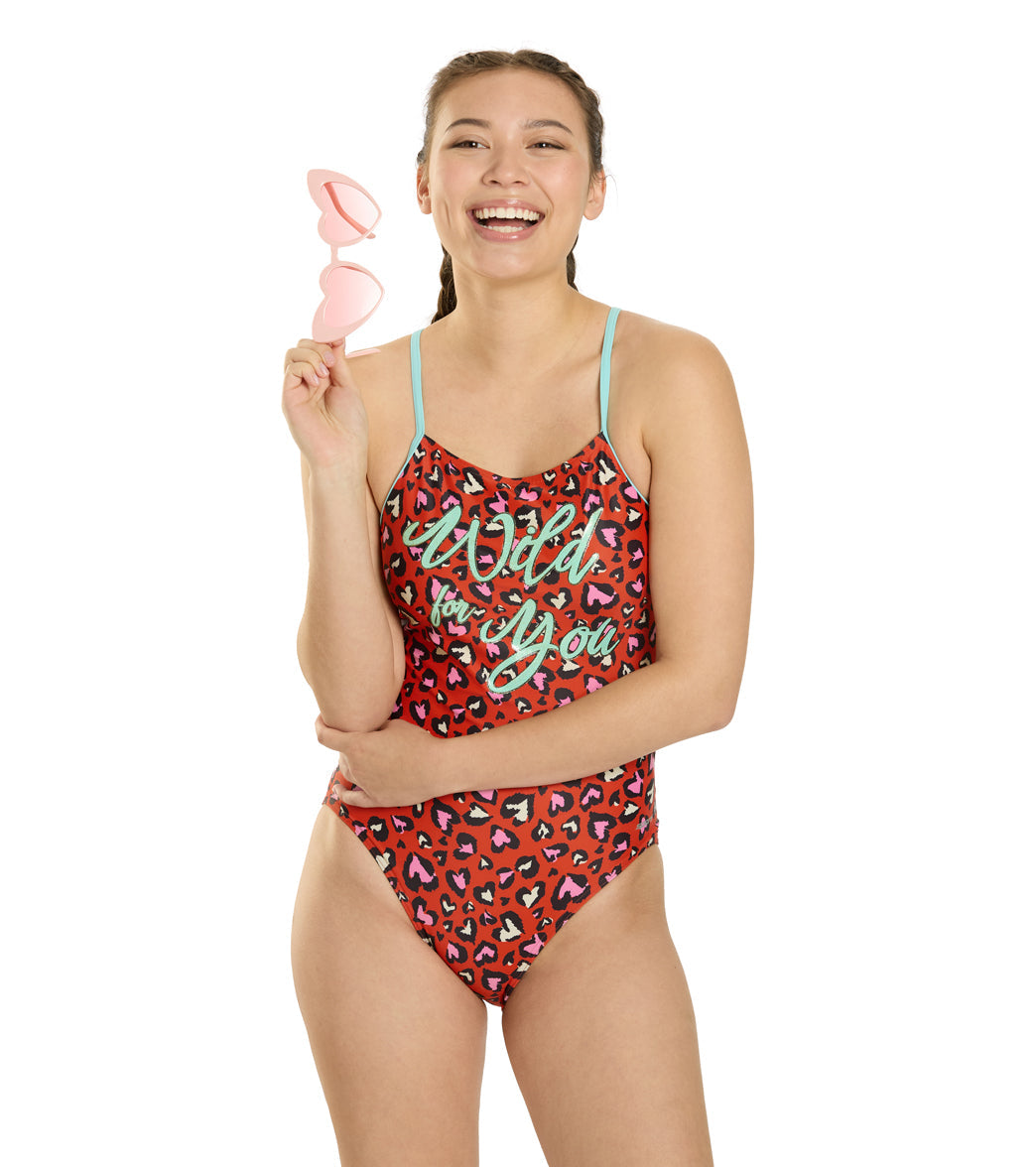  Sporti Limited Edition Wild For You Micro Back One Piece Swimsuit (26-40)