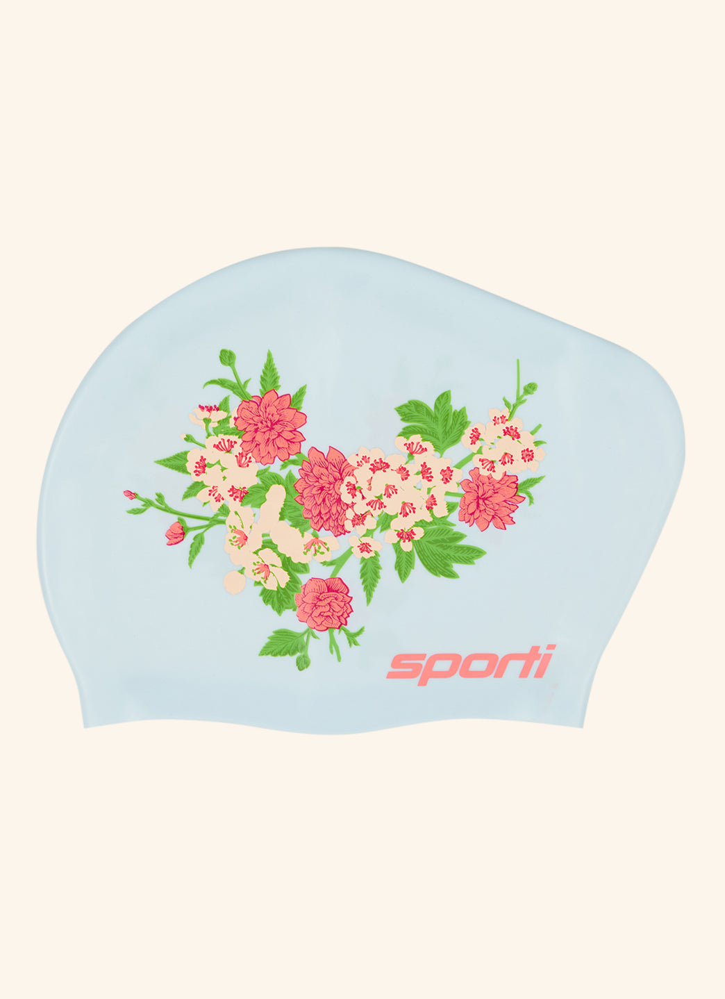  Sporti Secret Garden Long Hair Bun Silicone Swim Cap