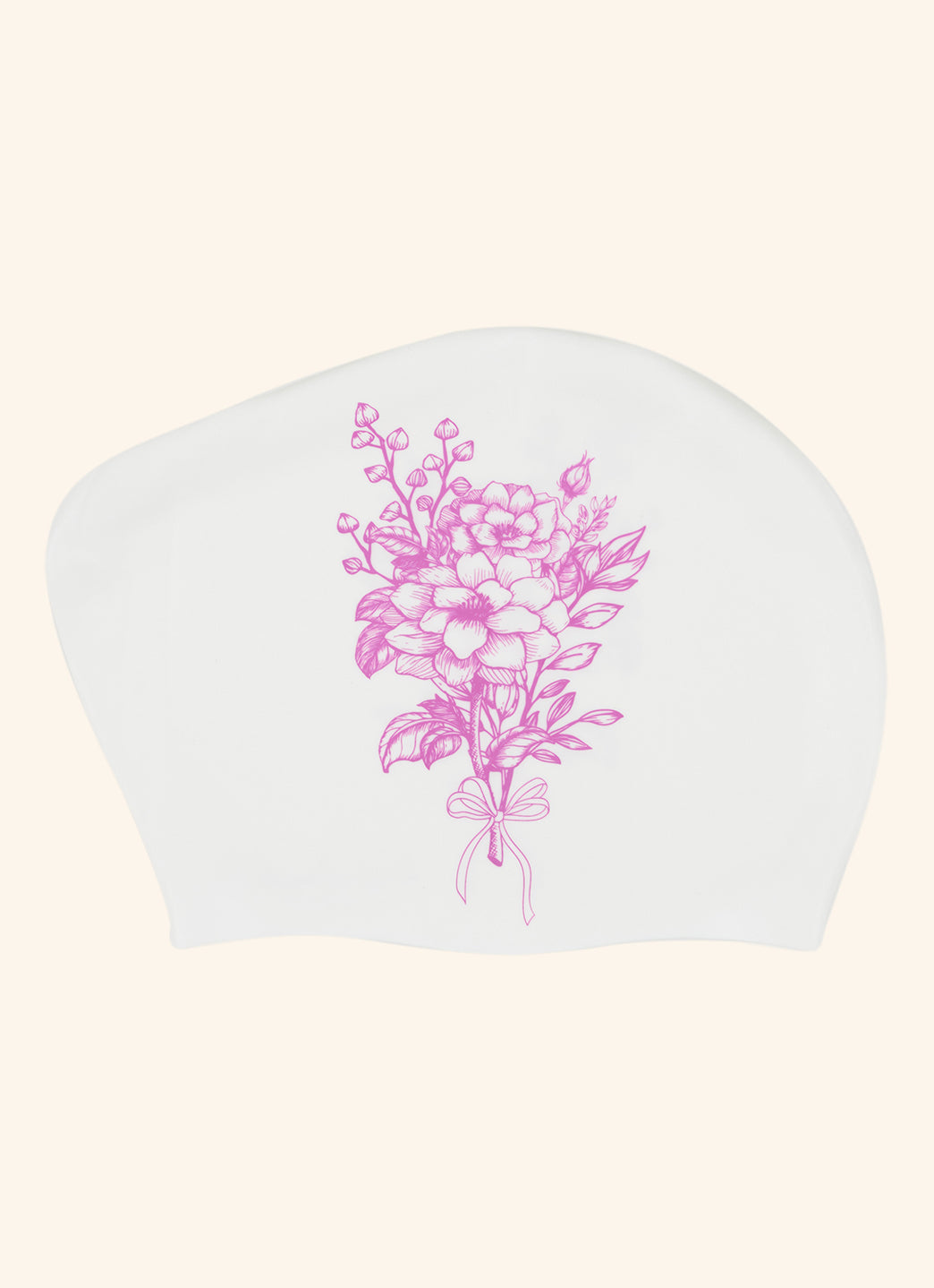  Sporti Mystic Bloom Long Hair Bun Silicone Swim Cap