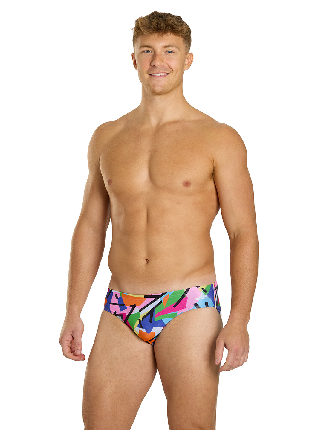  Sporti HydroLast Electric Pop Brief Swimsuit (26-40)