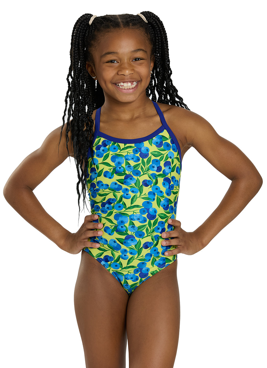  Sporti Blueberry Breeze Thin Strap One Piece Swimsuit (22-44)
